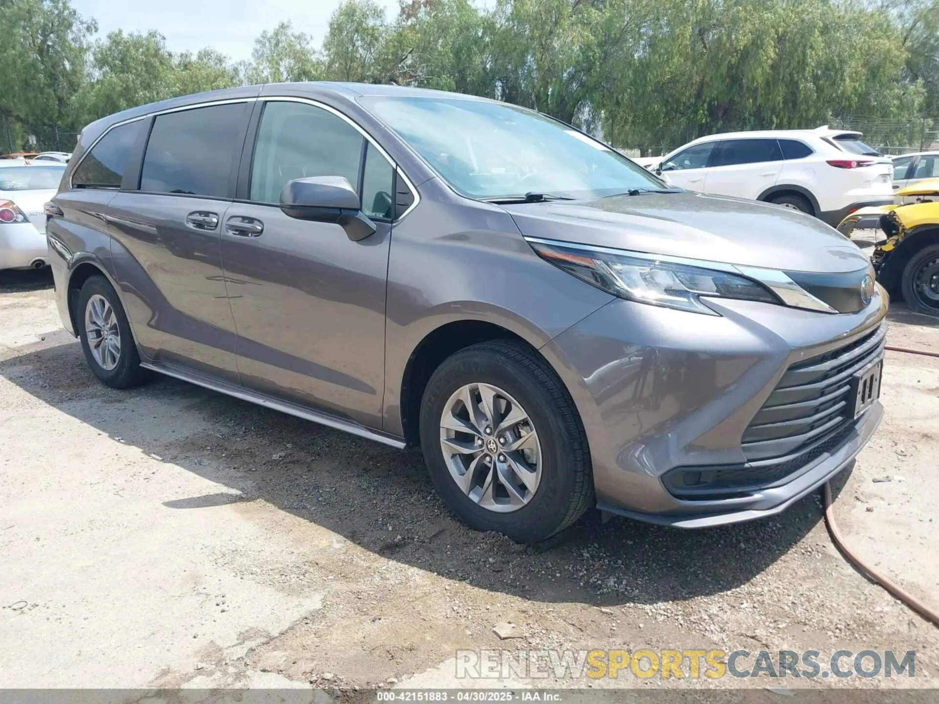 1 fotografías del automóvil dañado 5TDKRKEC6NS106342 TOYOTA SIENNA 2022