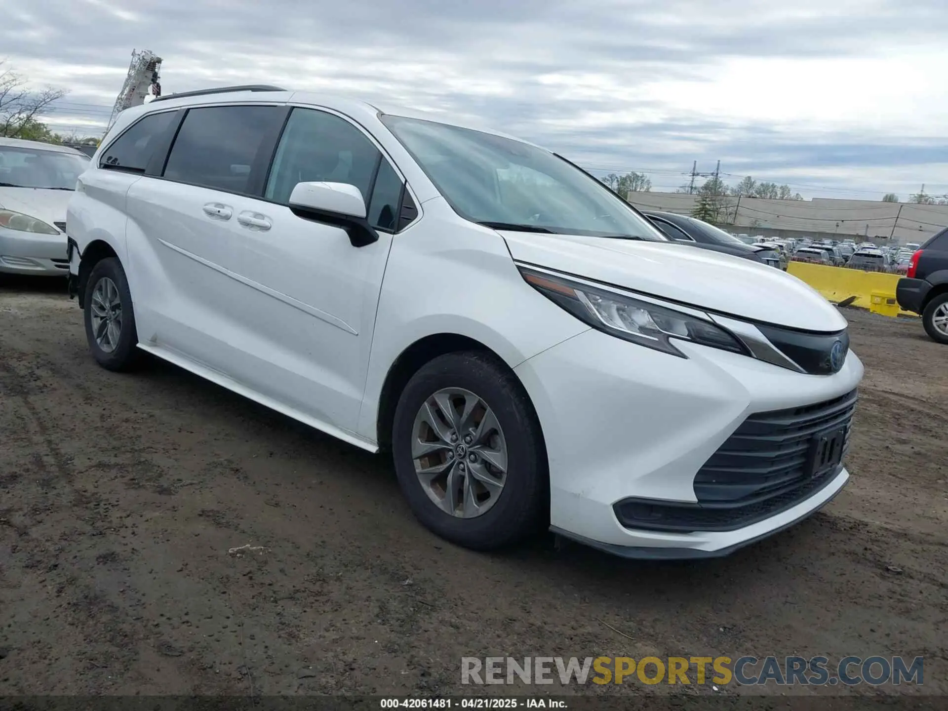 1 fotografías del automóvil dañado 5TDKRKEC7NS119925 TOYOTA SIENNA 2022