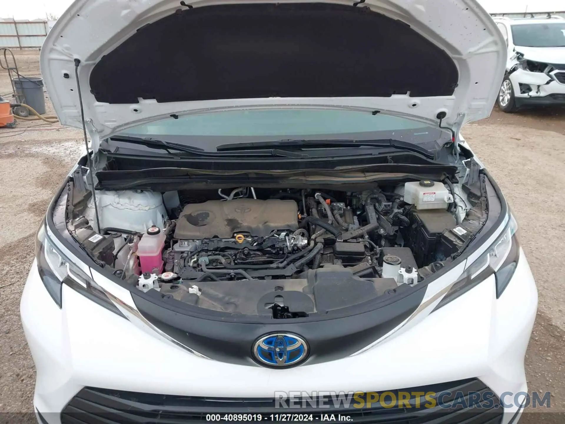 10 fotografías del automóvil dañado 5TDKRKEC9NS130036 TOYOTA SIENNA 2022