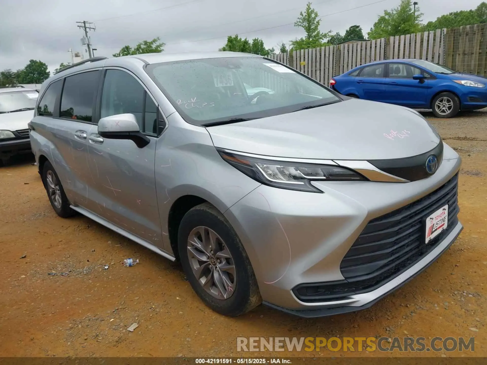 1 fotografías del automóvil dañado 5TDKRKECXNS084362 TOYOTA SIENNA 2022