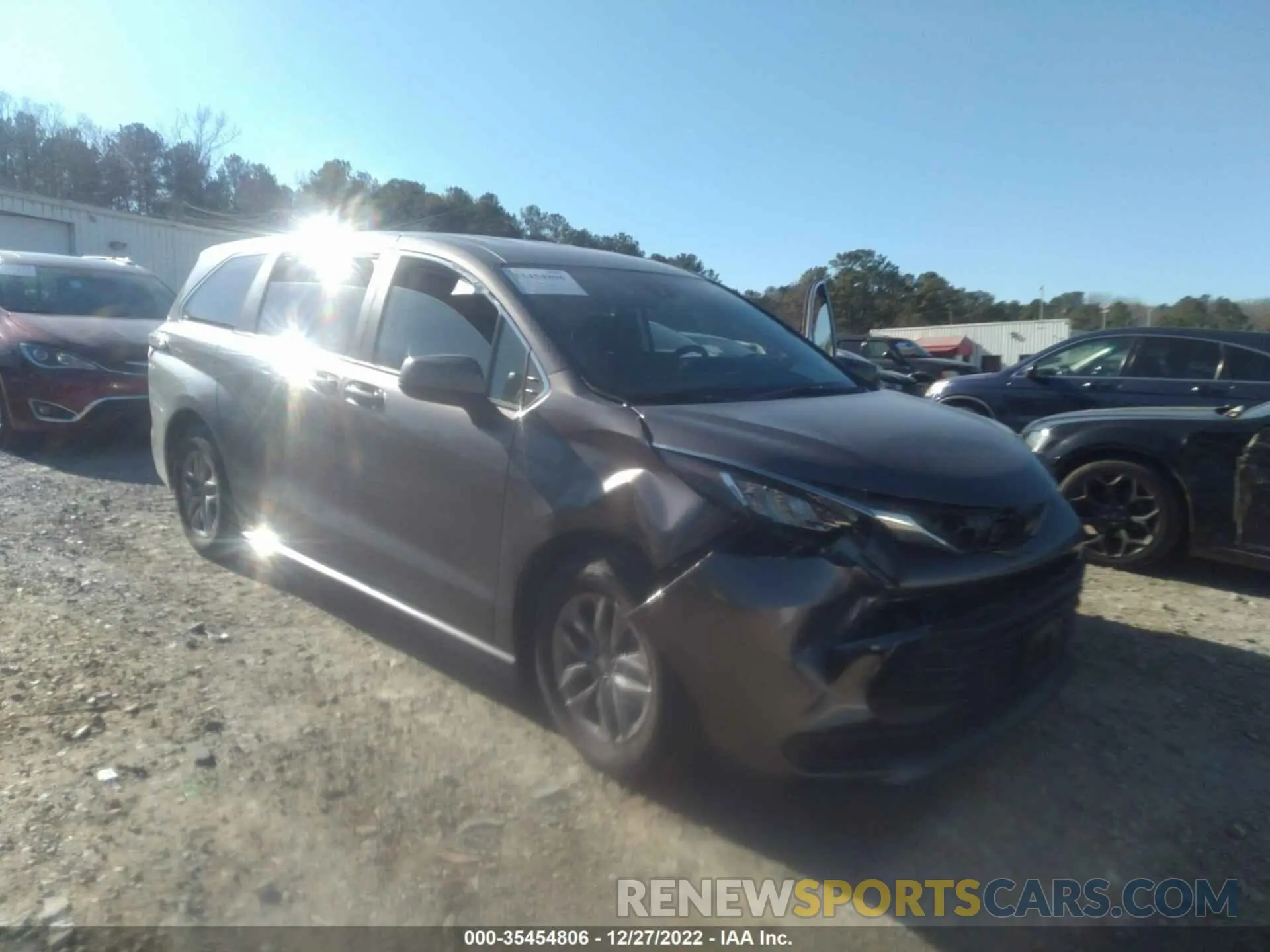 1 fotografías del automóvil dañado 5TDKRKECXNS122477 TOYOTA SIENNA 2022