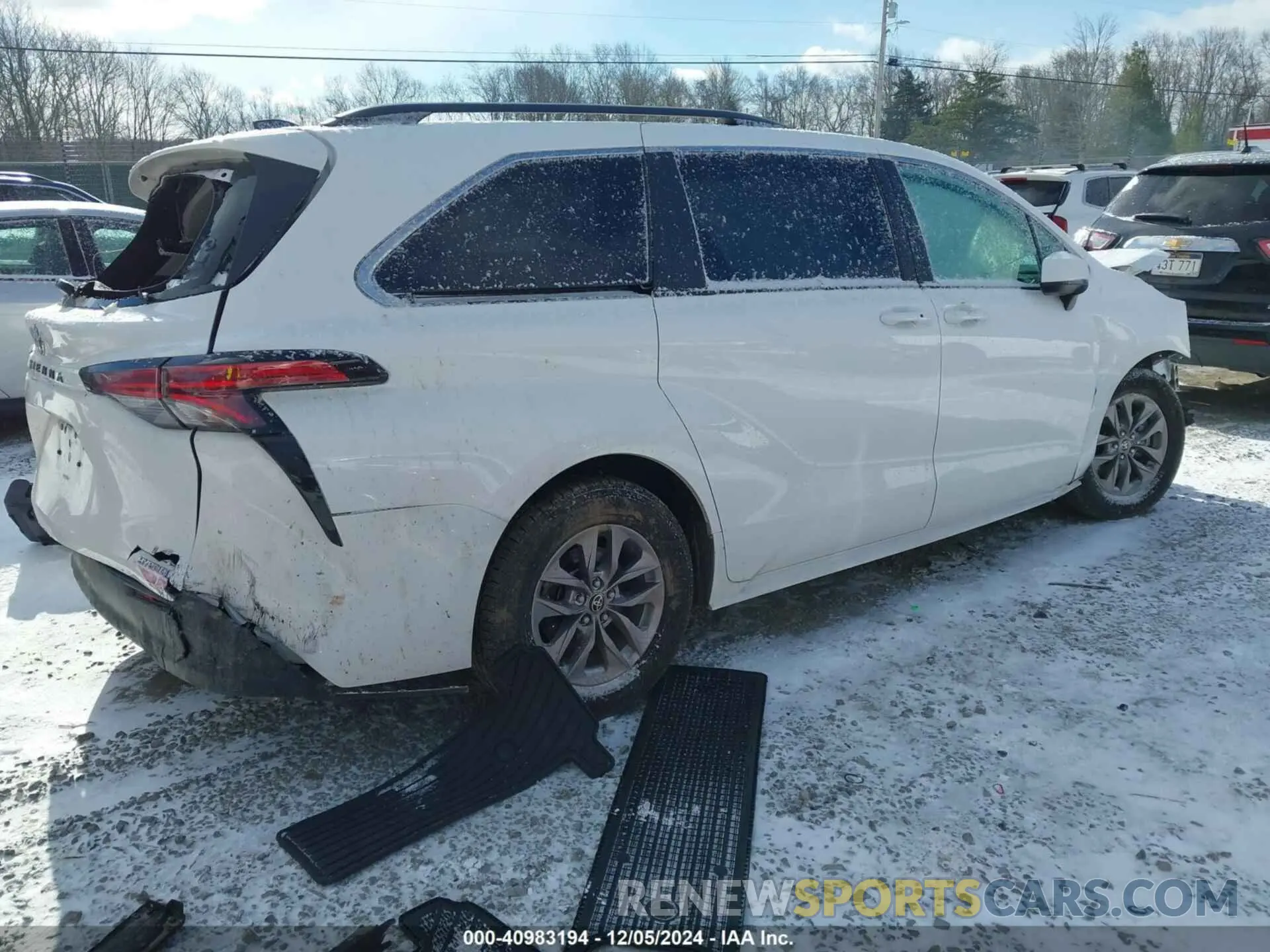 4 fotografías del automóvil dañado 5TDKSKFC1NS040740 TOYOTA SIENNA 2022