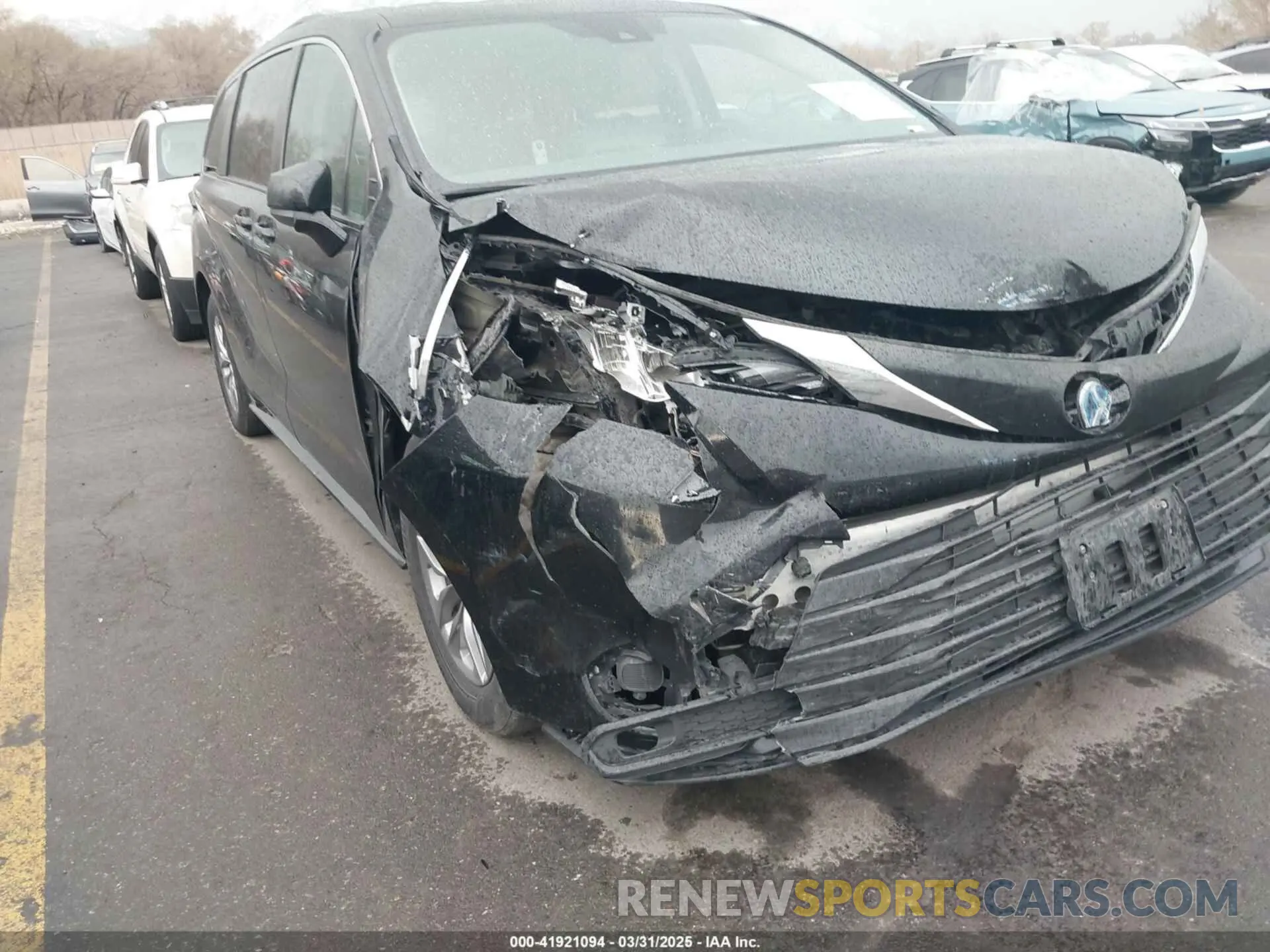 6 fotografías del automóvil dañado 5TDKSKFC1NS042455 TOYOTA SIENNA 2022