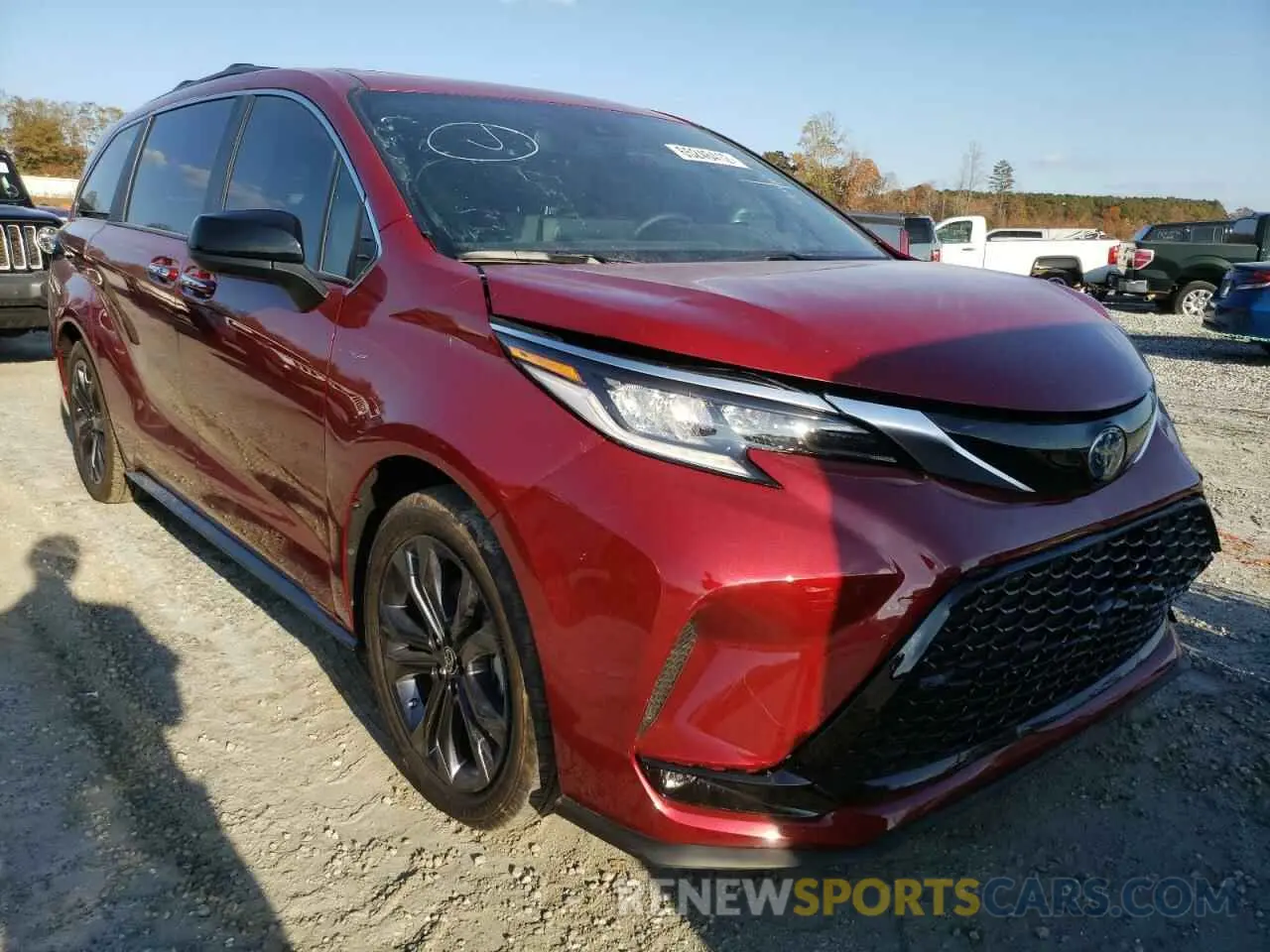1 fotografías del automóvil dañado 5TDXRKEC1NS113365 TOYOTA SIENNA 2022