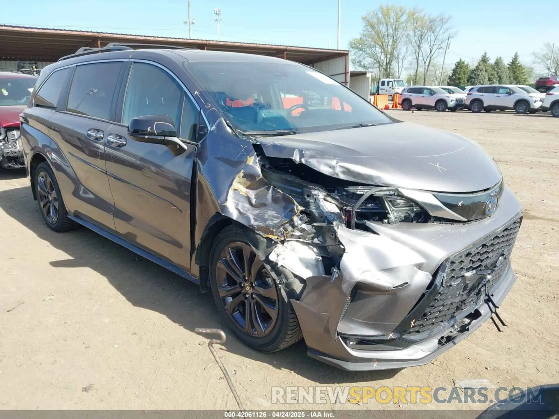 1 fotografías del automóvil dañado 5TDXRKEC2NS108482 TOYOTA SIENNA 2022