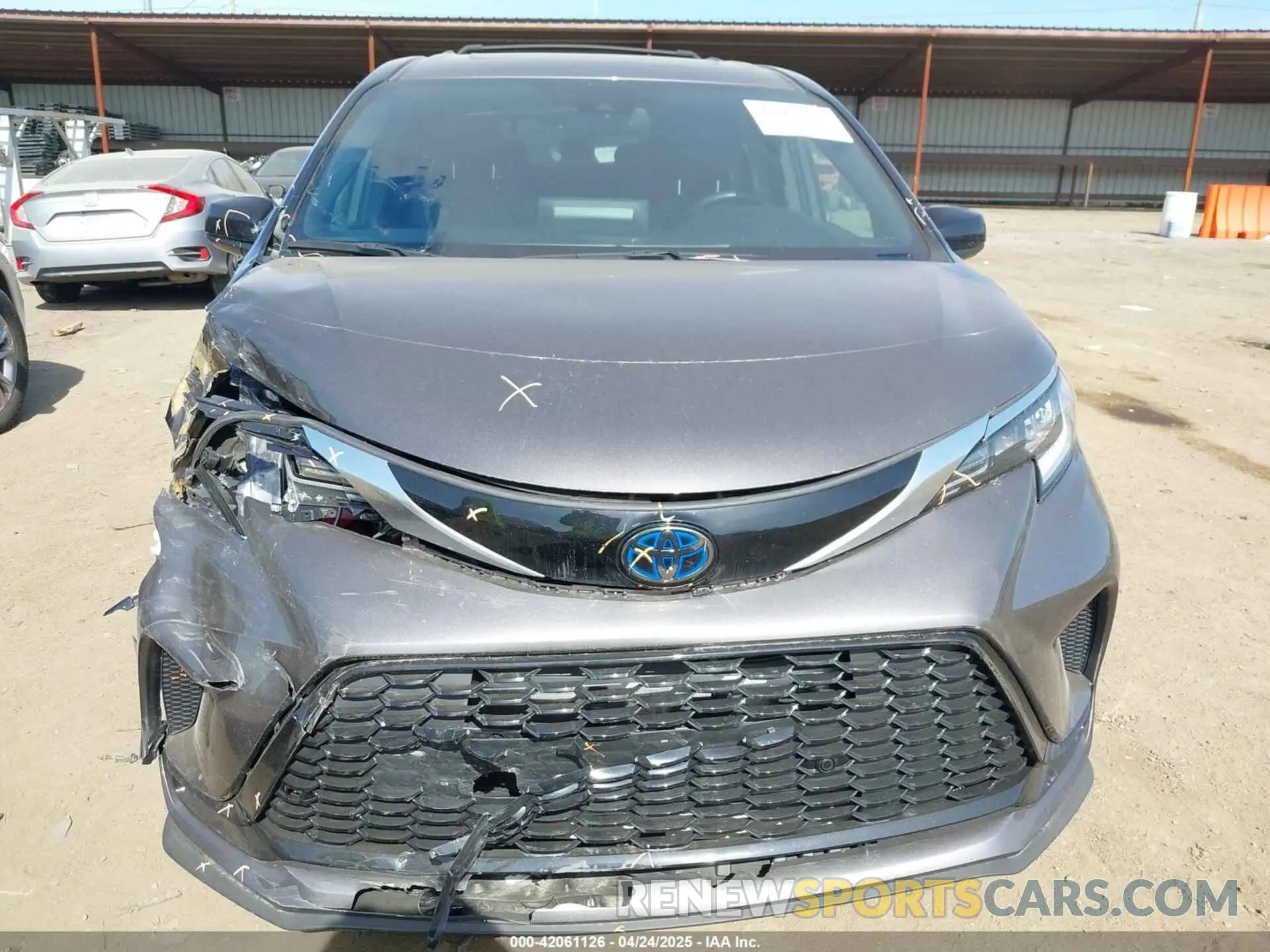 12 fotografías del automóvil dañado 5TDXRKEC2NS108482 TOYOTA SIENNA 2022