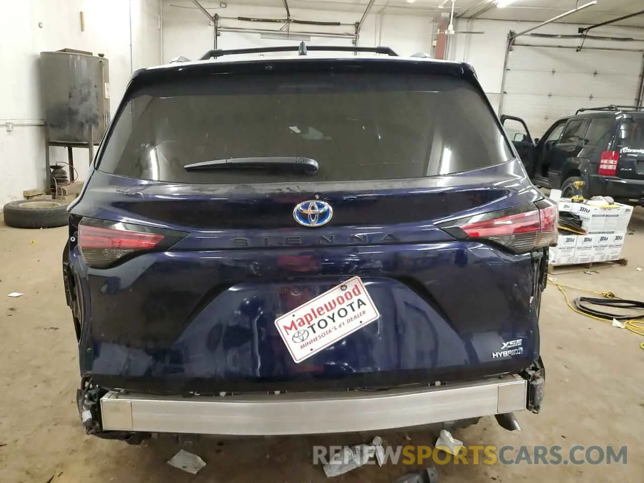 6 fotografías del automóvil dañado 5TDXRKEC2NS136251 TOYOTA SIENNA 2022