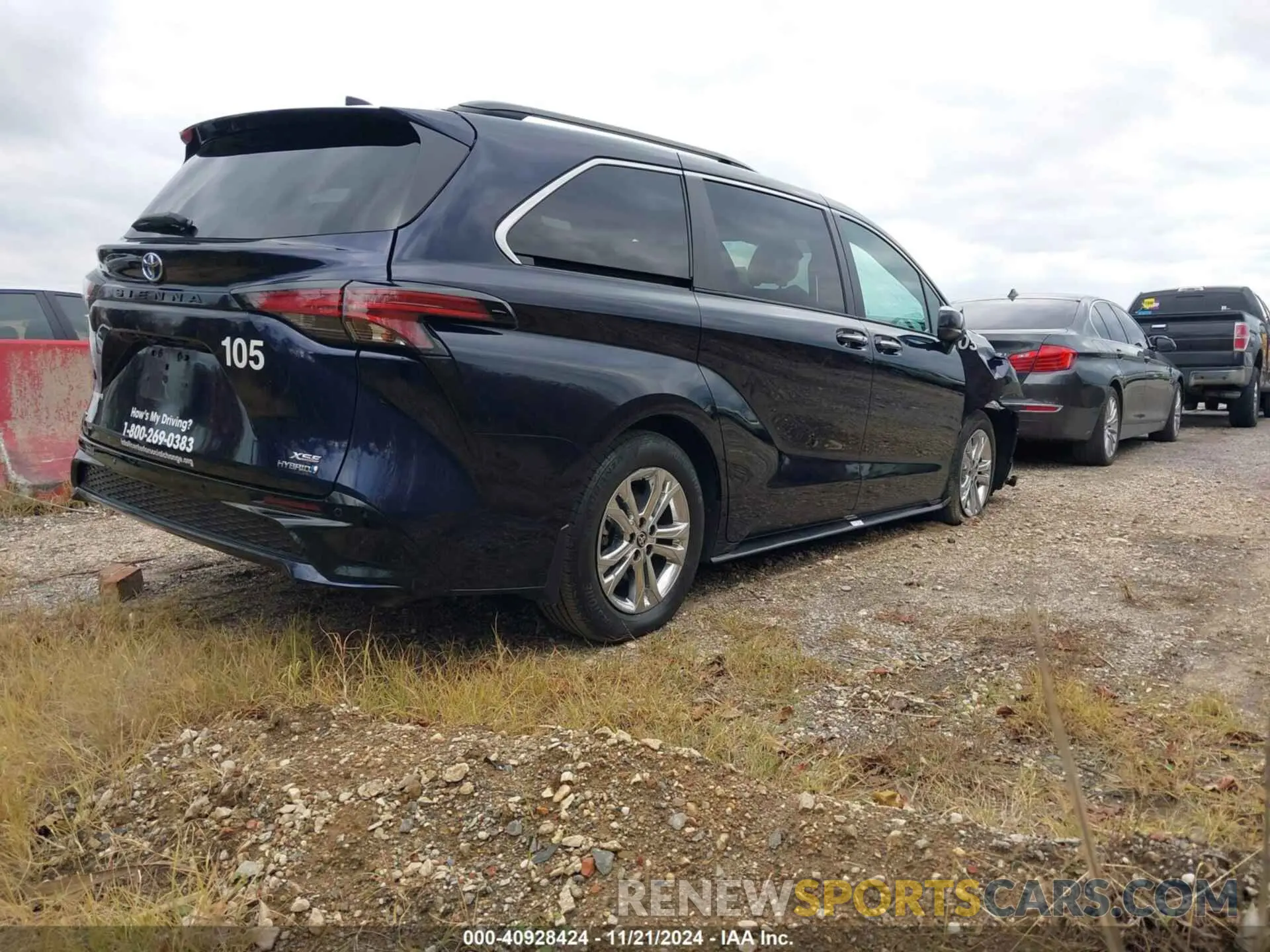 4 fotografías del automóvil dañado 5TDXSKFC6NS070628 TOYOTA SIENNA 2022