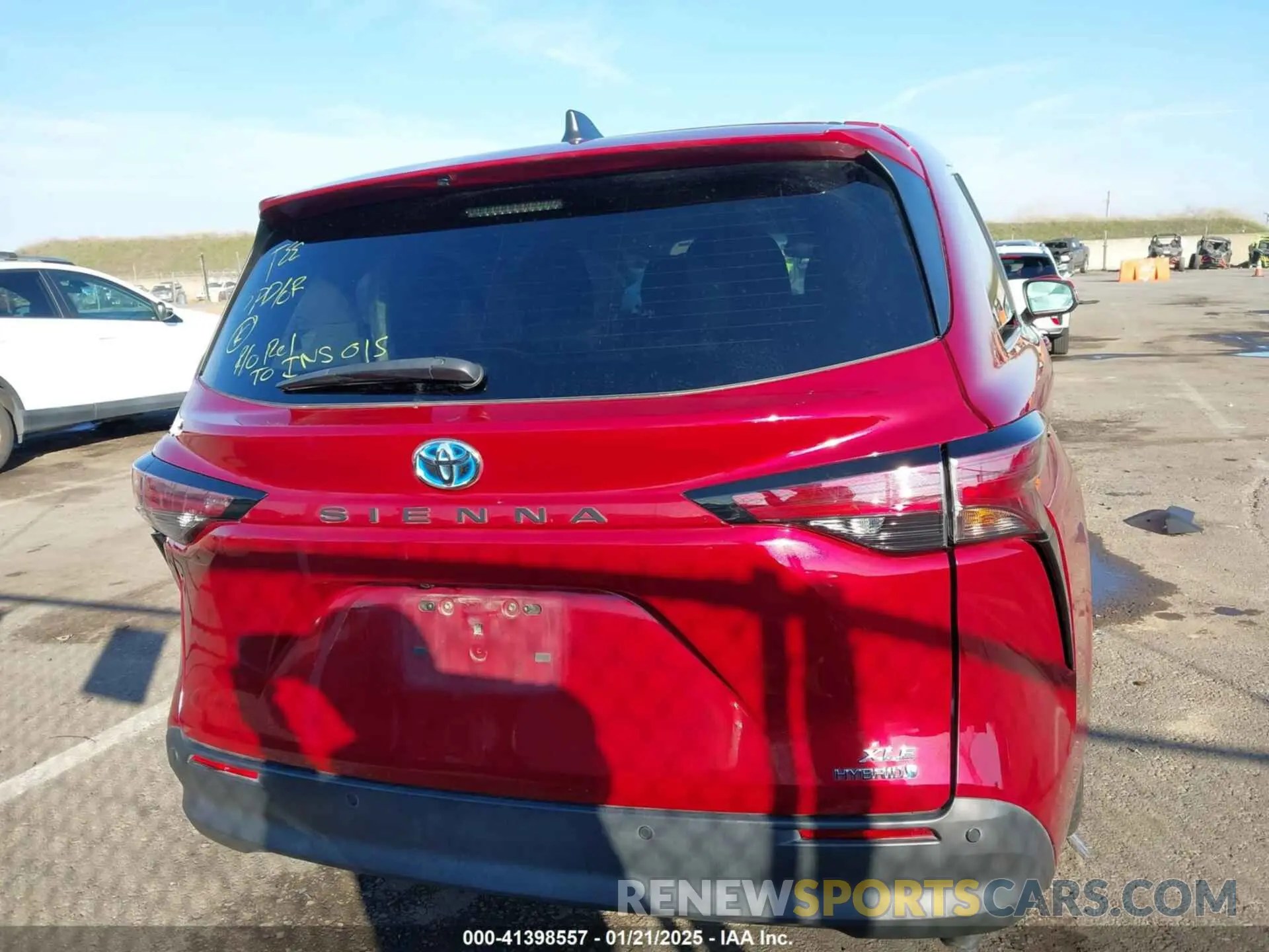 16 fotografías del automóvil dañado 5TDYRKEC0NS118500 TOYOTA SIENNA 2022