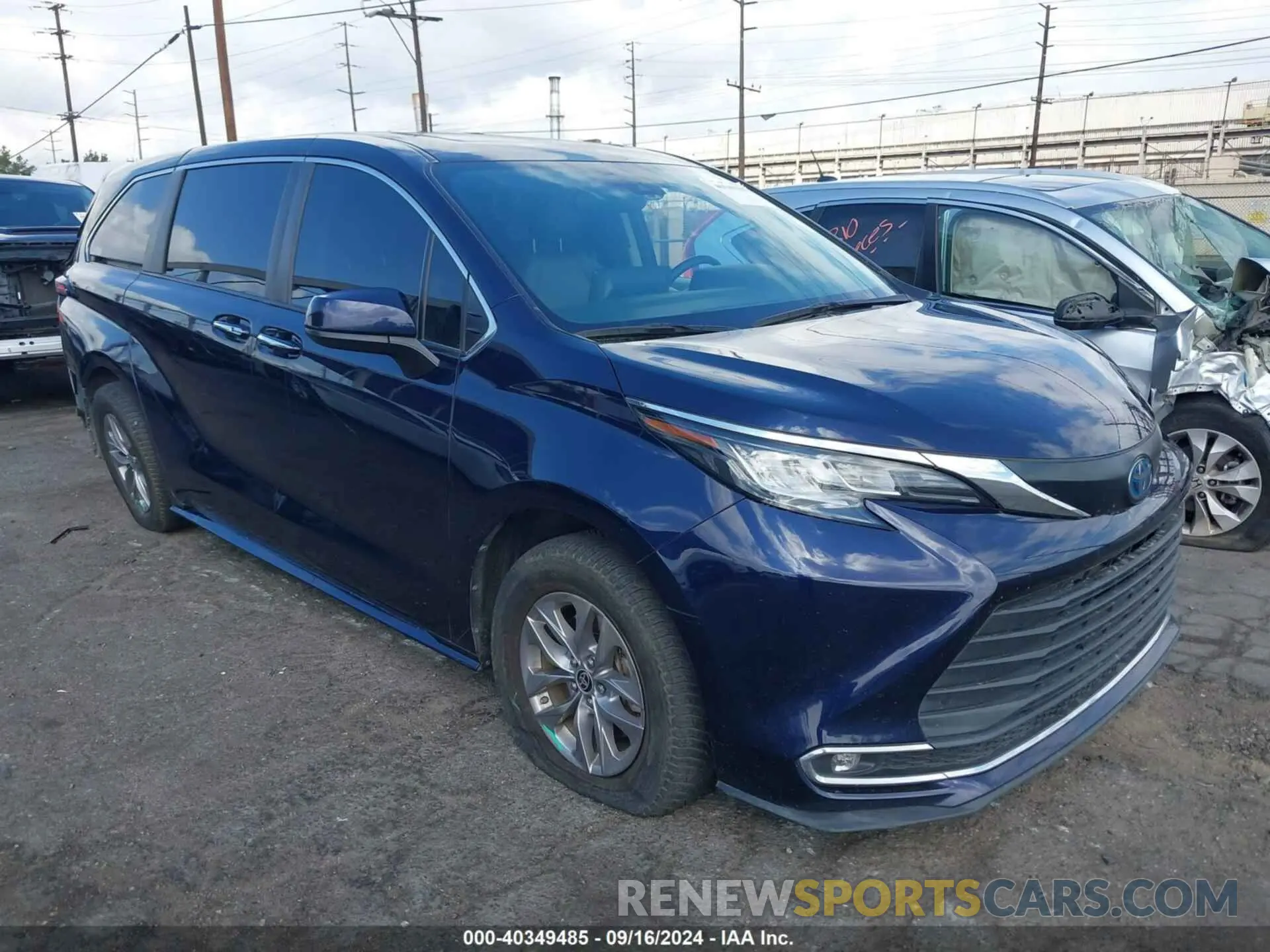 1 fotografías del automóvil dañado 5TDYRKEC2NS121155 TOYOTA SIENNA 2022