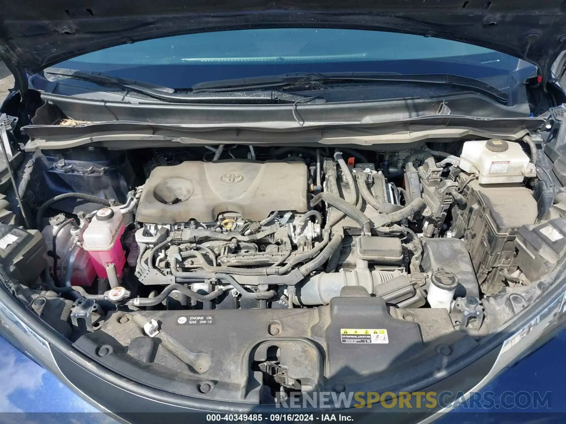 10 fotografías del automóvil dañado 5TDYRKEC2NS121155 TOYOTA SIENNA 2022