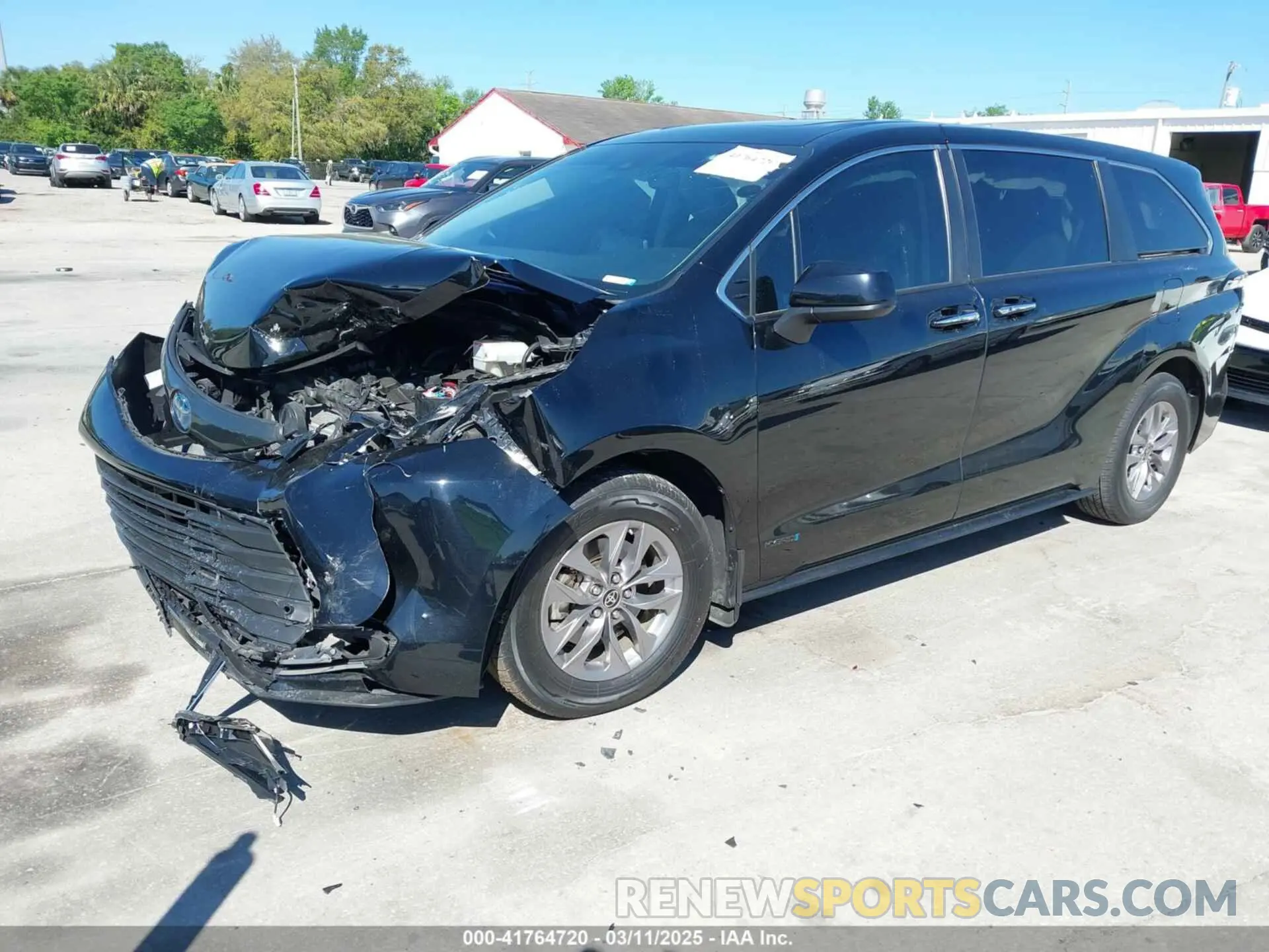 2 fotografías del automóvil dañado 5TDYRKEC2NS125318 TOYOTA SIENNA 2022