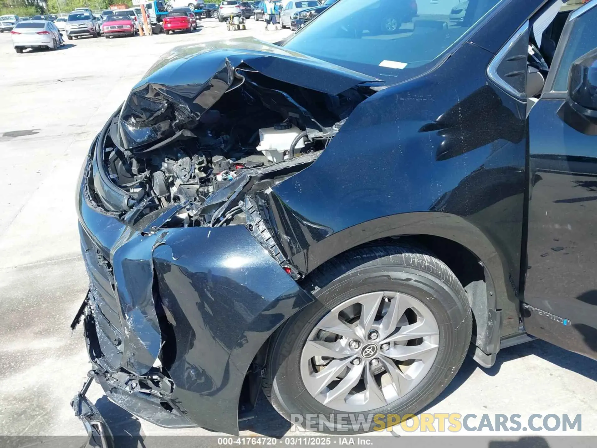 6 fotografías del automóvil dañado 5TDYRKEC2NS125318 TOYOTA SIENNA 2022