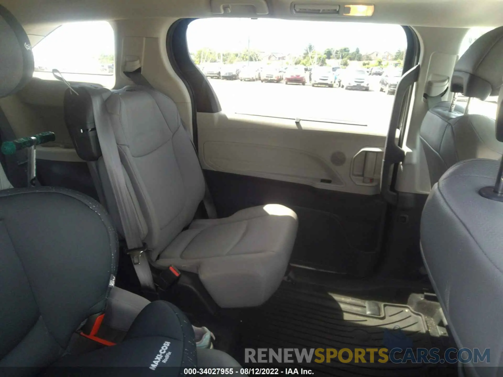 8 fotografías del automóvil dañado 5TDYRKEC4NS098333 TOYOTA SIENNA 2022