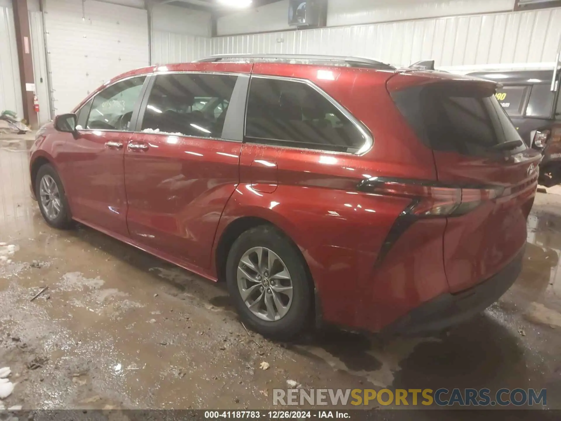 3 fotografías del automóvil dañado 5TDYRKEC7NS092140 TOYOTA SIENNA 2022
