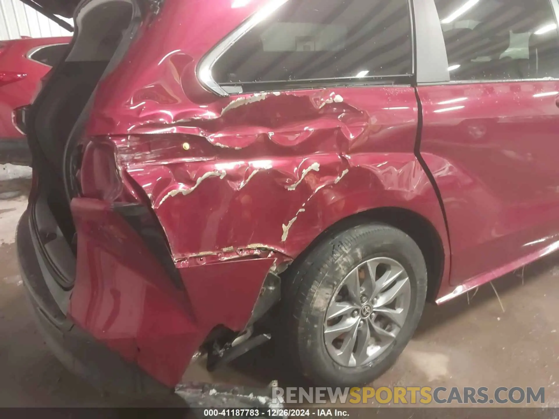 6 fotografías del automóvil dañado 5TDYRKEC7NS092140 TOYOTA SIENNA 2022
