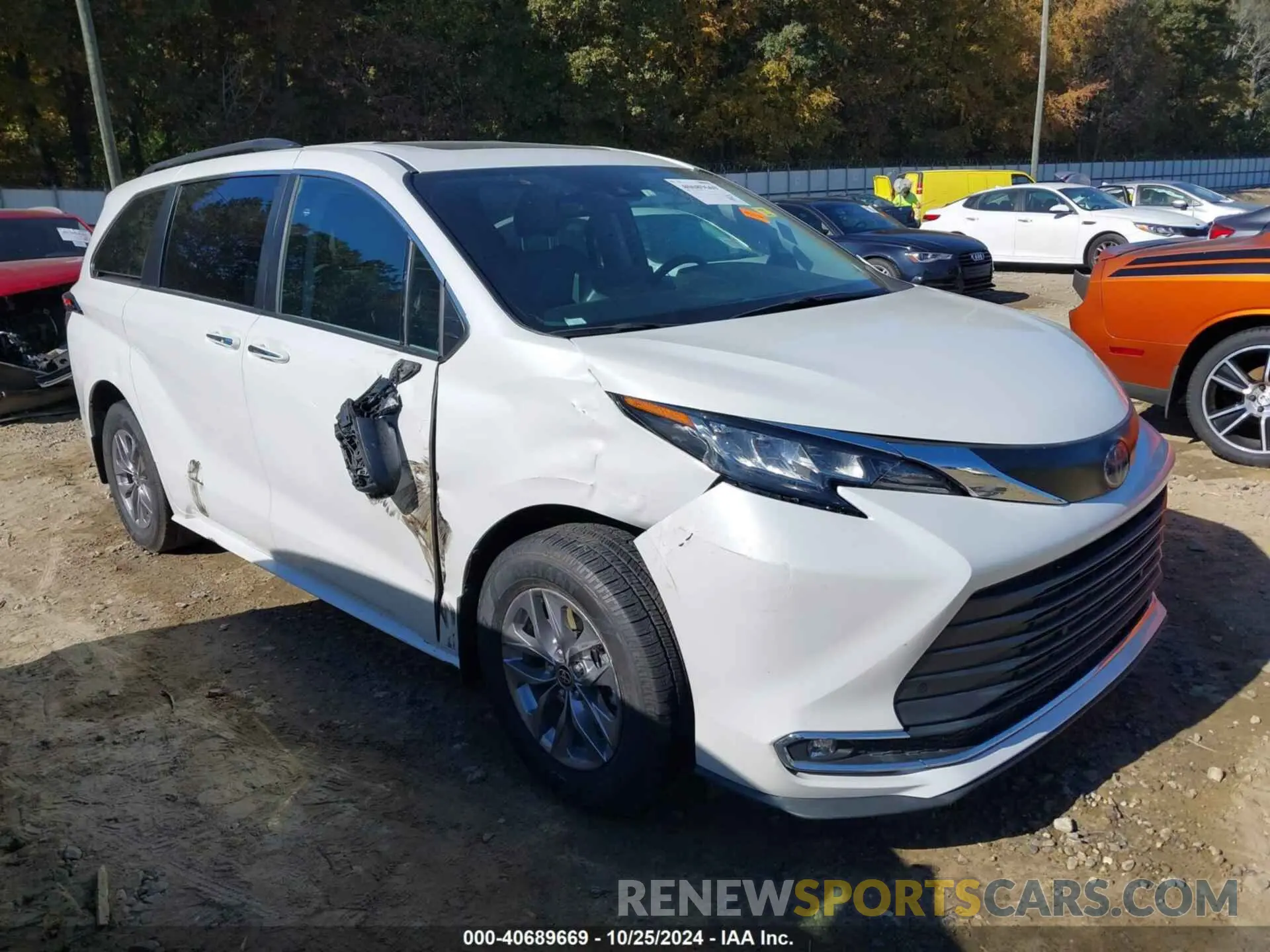 1 fotografías del automóvil dañado 5TDYRKEC7NS119112 TOYOTA SIENNA 2022