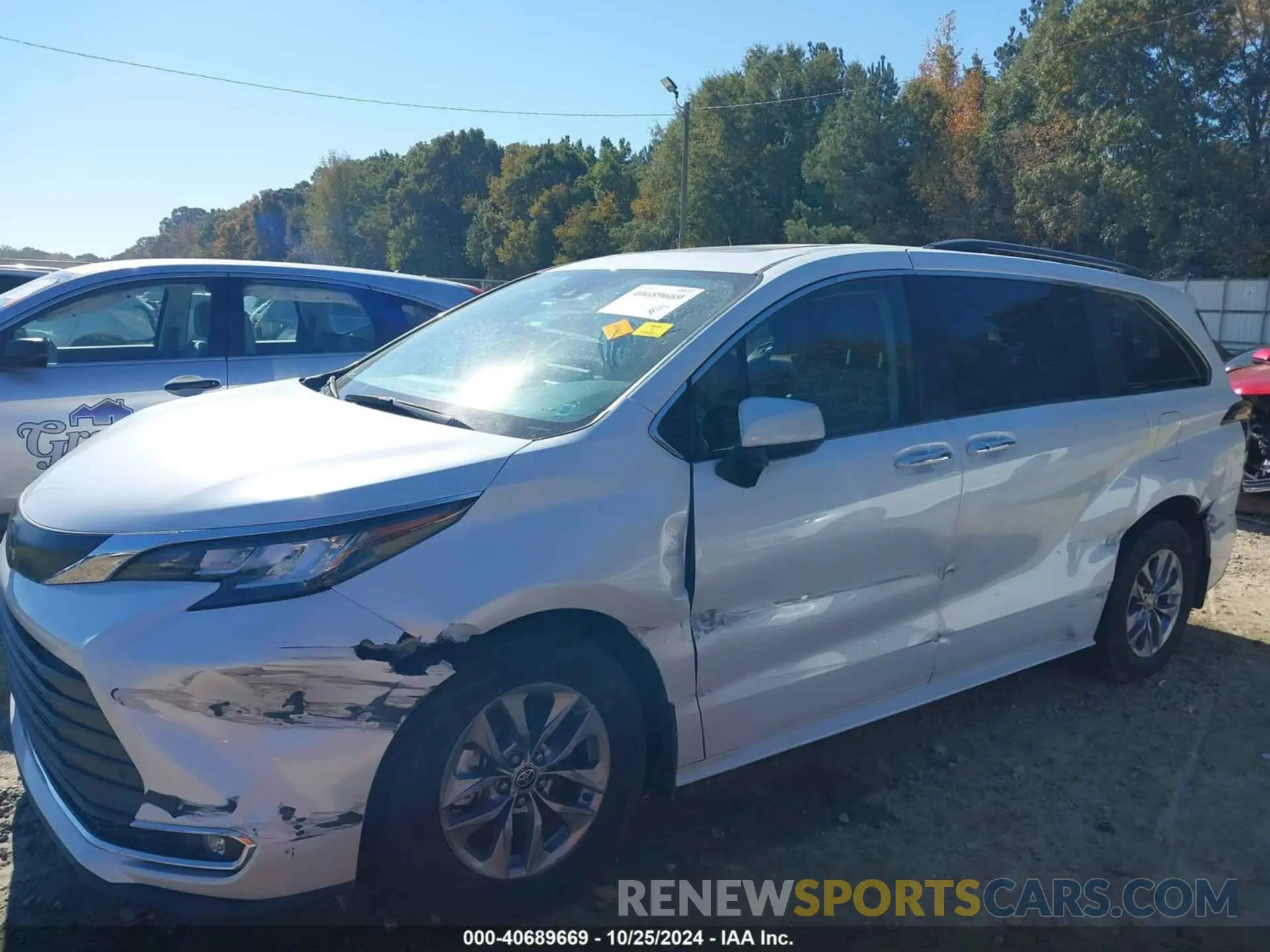 6 fotografías del automóvil dañado 5TDYRKEC7NS119112 TOYOTA SIENNA 2022
