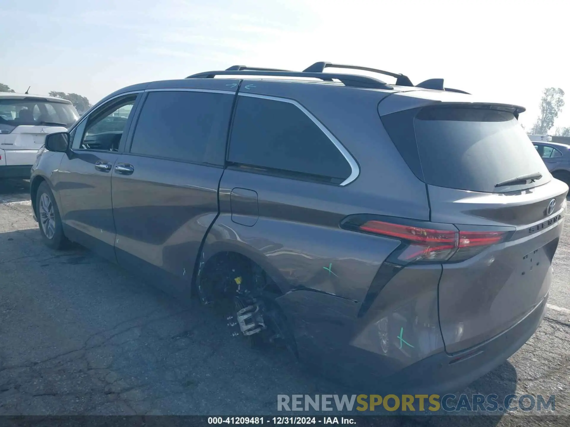 6 fotografías del automóvil dañado 5TDYRKEC8NS107678 TOYOTA SIENNA 2022