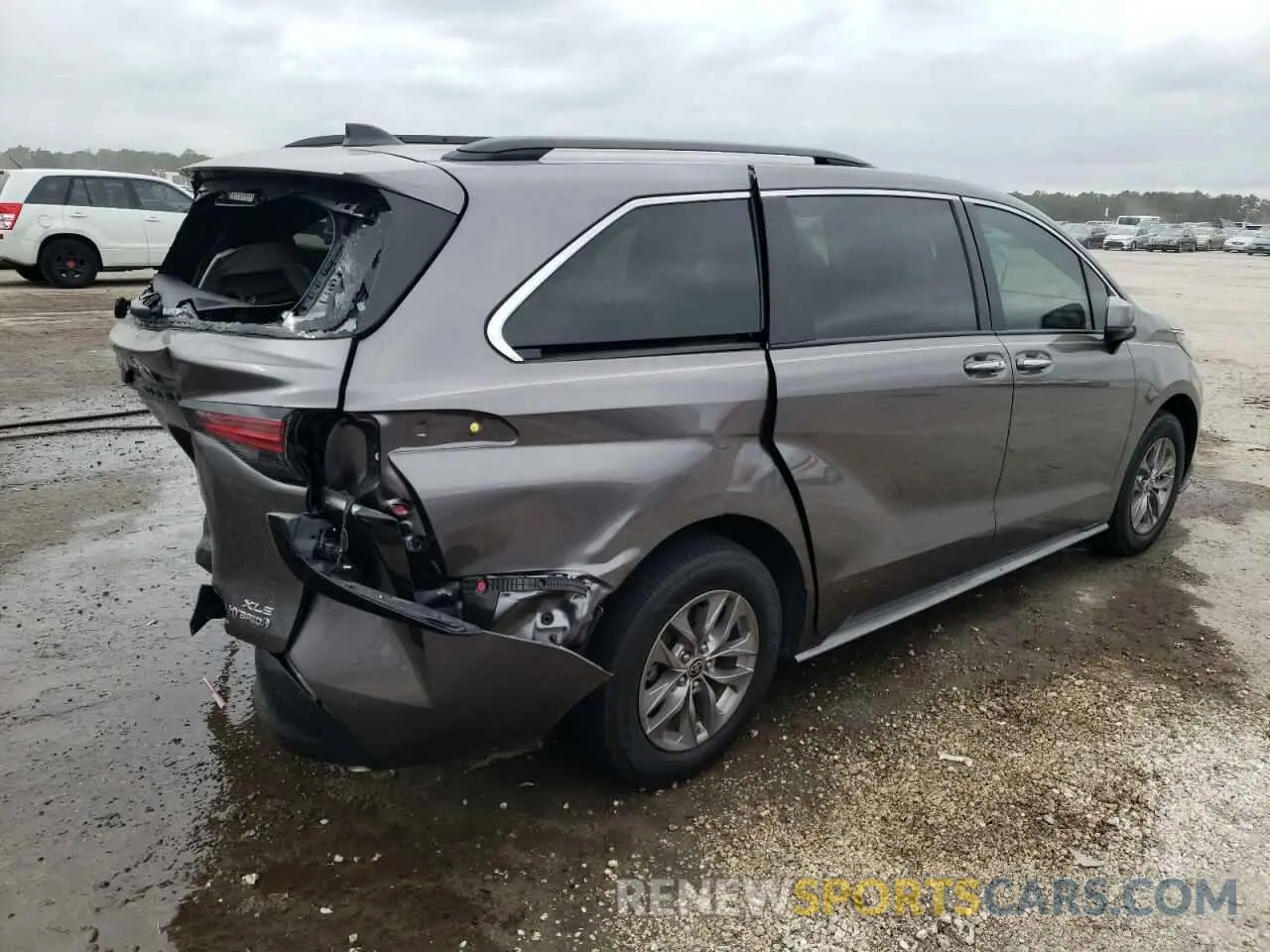 3 fotografías del automóvil dañado 5TDYRKECXNS087319 TOYOTA SIENNA 2022