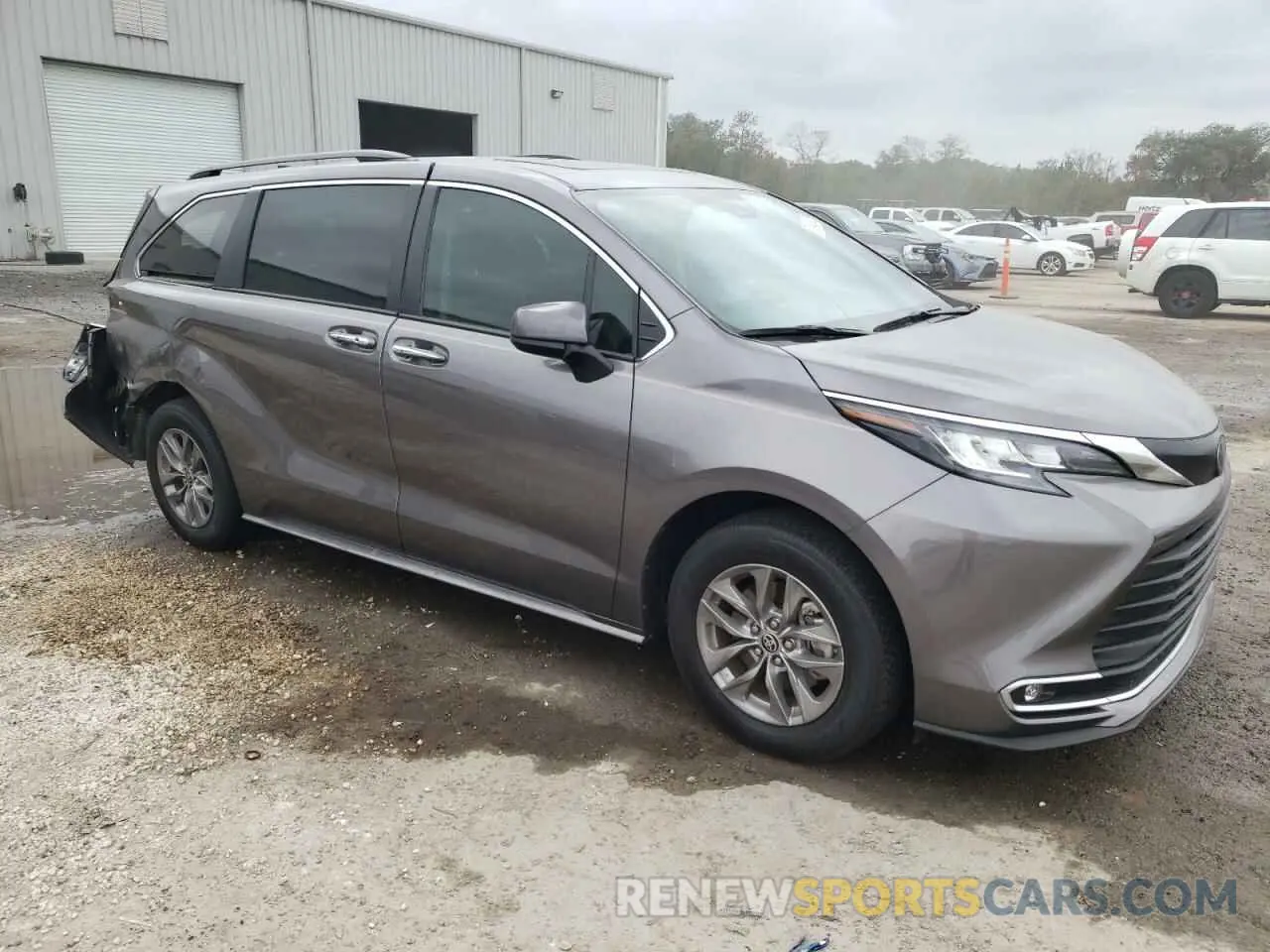 4 fotografías del automóvil dañado 5TDYRKECXNS087319 TOYOTA SIENNA 2022
