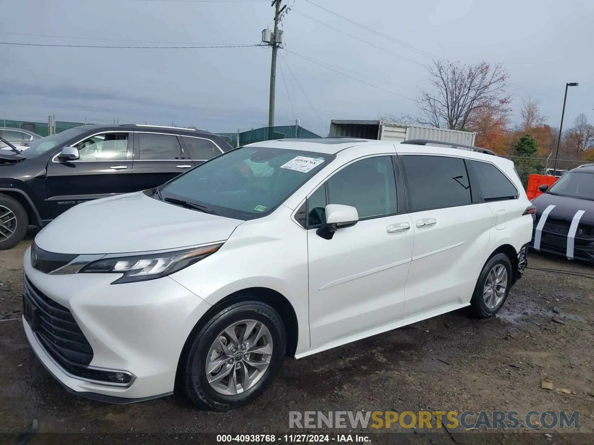 2 fotografías del automóvil dañado 5TDYSKFC0NS049181 TOYOTA SIENNA 2022