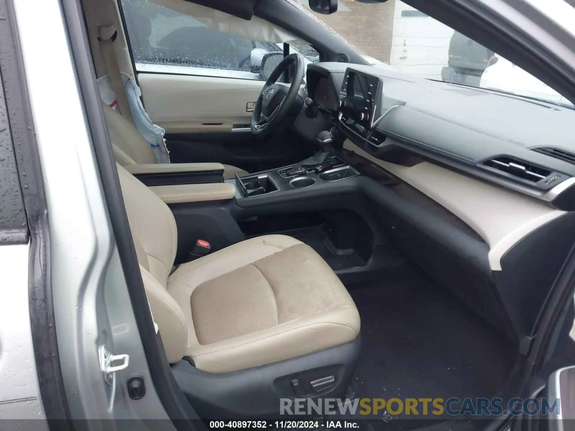 5 fotografías del automóvil dañado 5TDZRKECXNS075255 TOYOTA SIENNA 2022