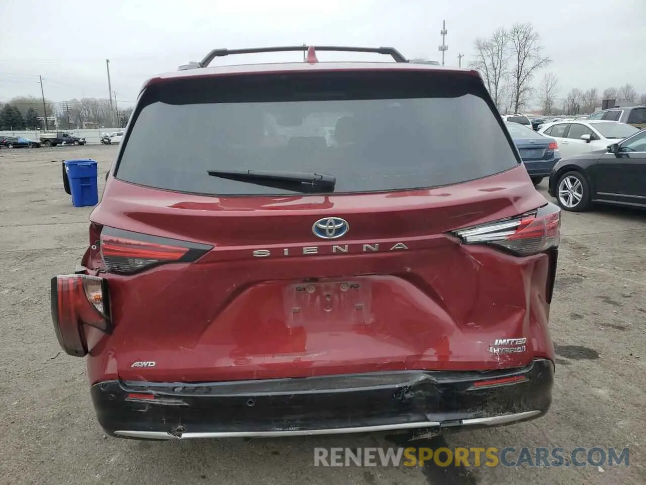 6 fotografías del automóvil dañado 5TDZSKFC8NS054715 TOYOTA SIENNA 2022