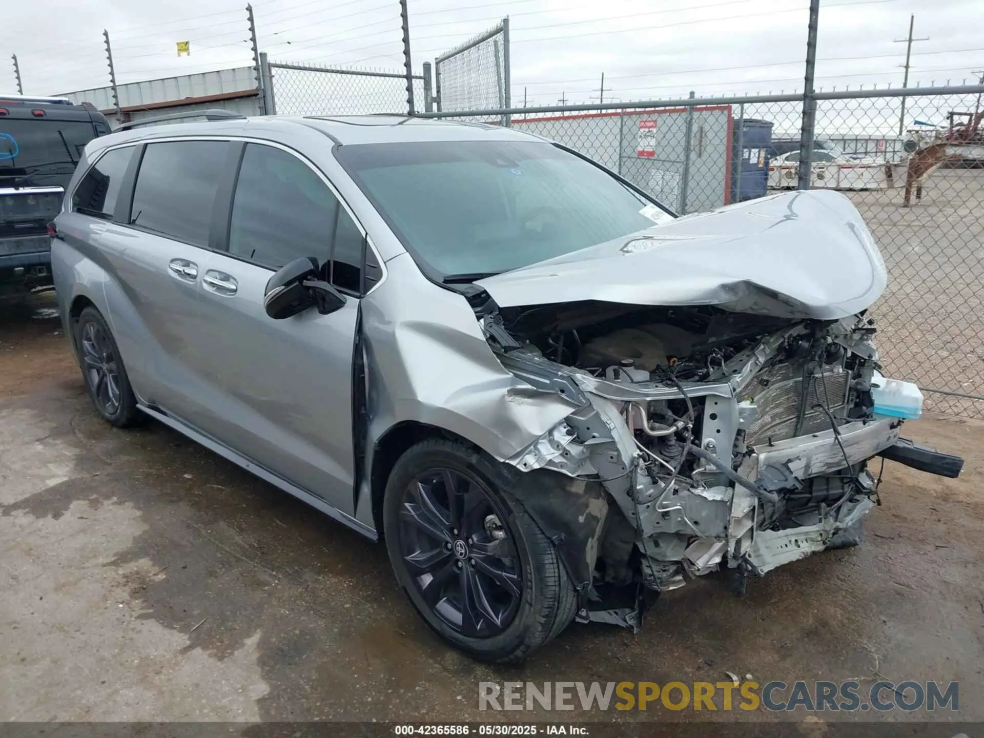 1 fotografías del automóvil dañado 5TDCRKEC2PS155867 TOYOTA SIENNA 2023