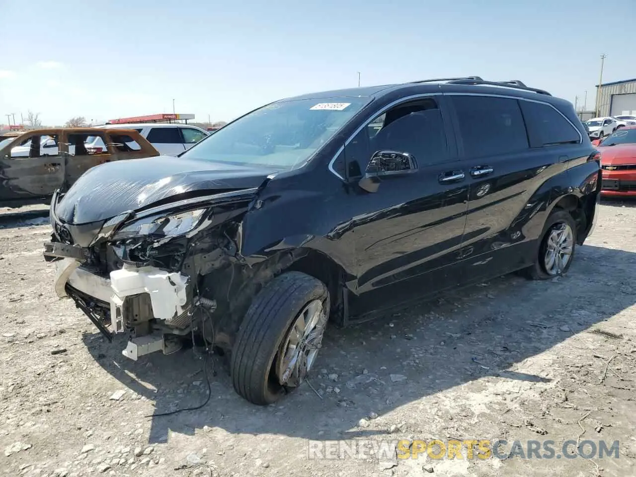 1 fotografías del automóvil dañado 5TDCSKFC0PS092996 TOYOTA SIENNA 2023