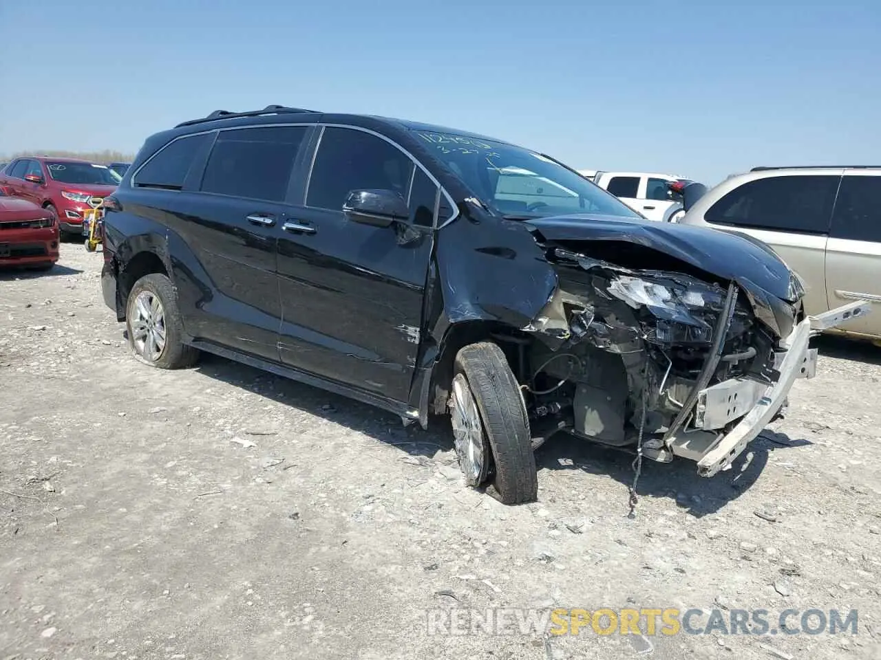 4 fotografías del automóvil dañado 5TDCSKFC0PS092996 TOYOTA SIENNA 2023