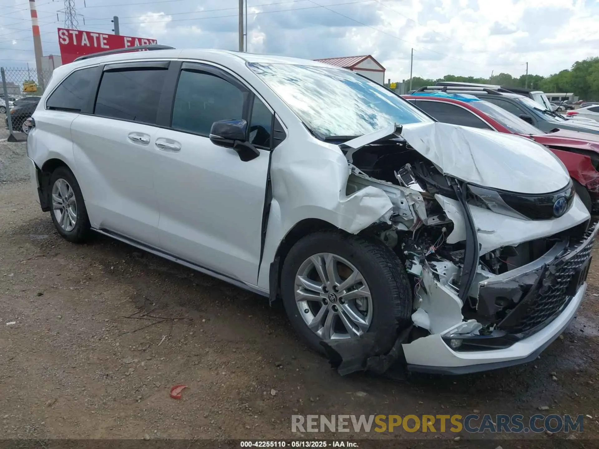 1 fotografías del automóvil dañado 5TDCSKFC1PS079366 TOYOTA SIENNA 2023
