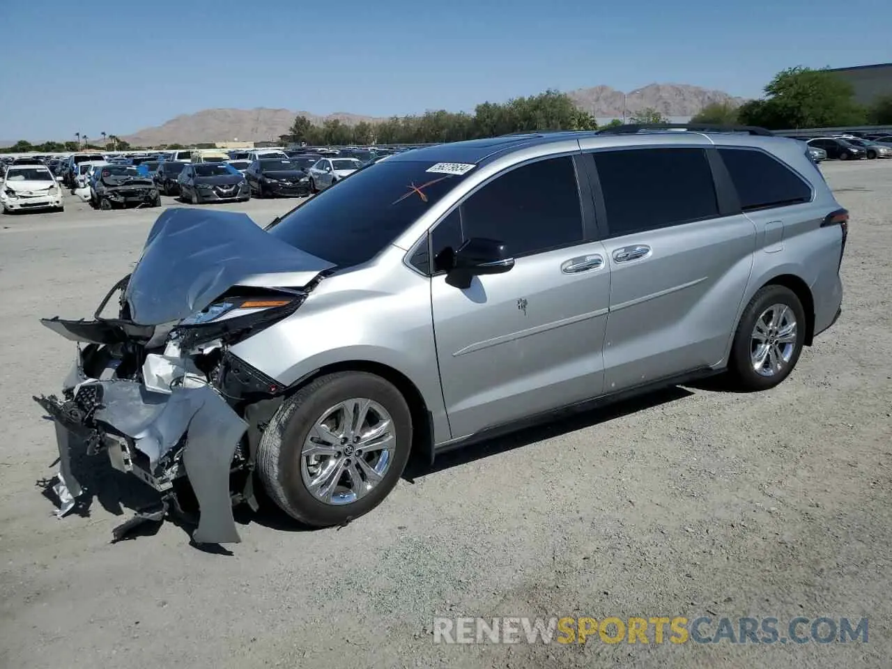 1 fotografías del automóvil dañado 5TDCSKFC5PS085512 TOYOTA SIENNA 2023