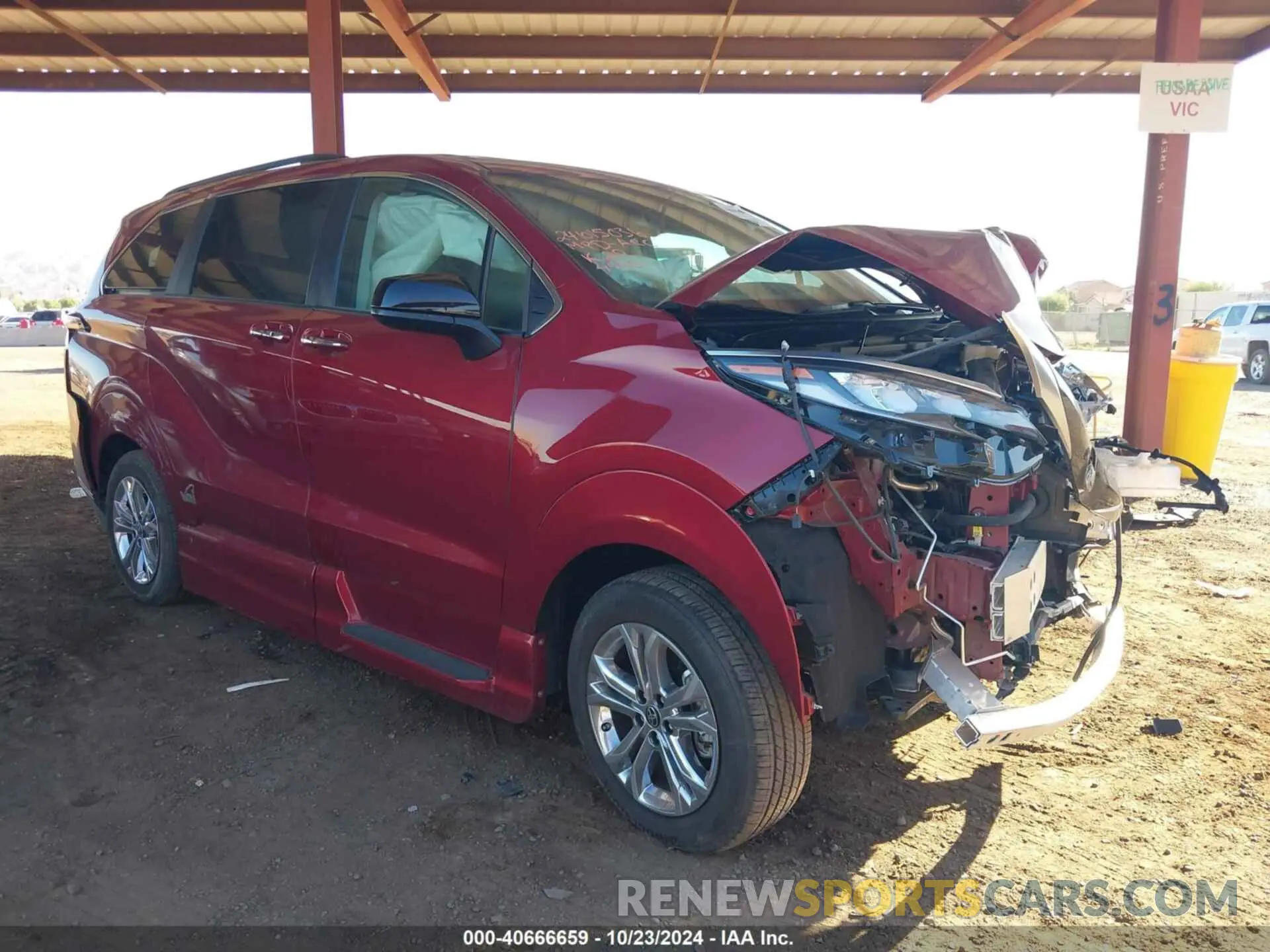 1 fotografías del automóvil dañado 5TDDSKFC0PS074440 TOYOTA SIENNA 2023