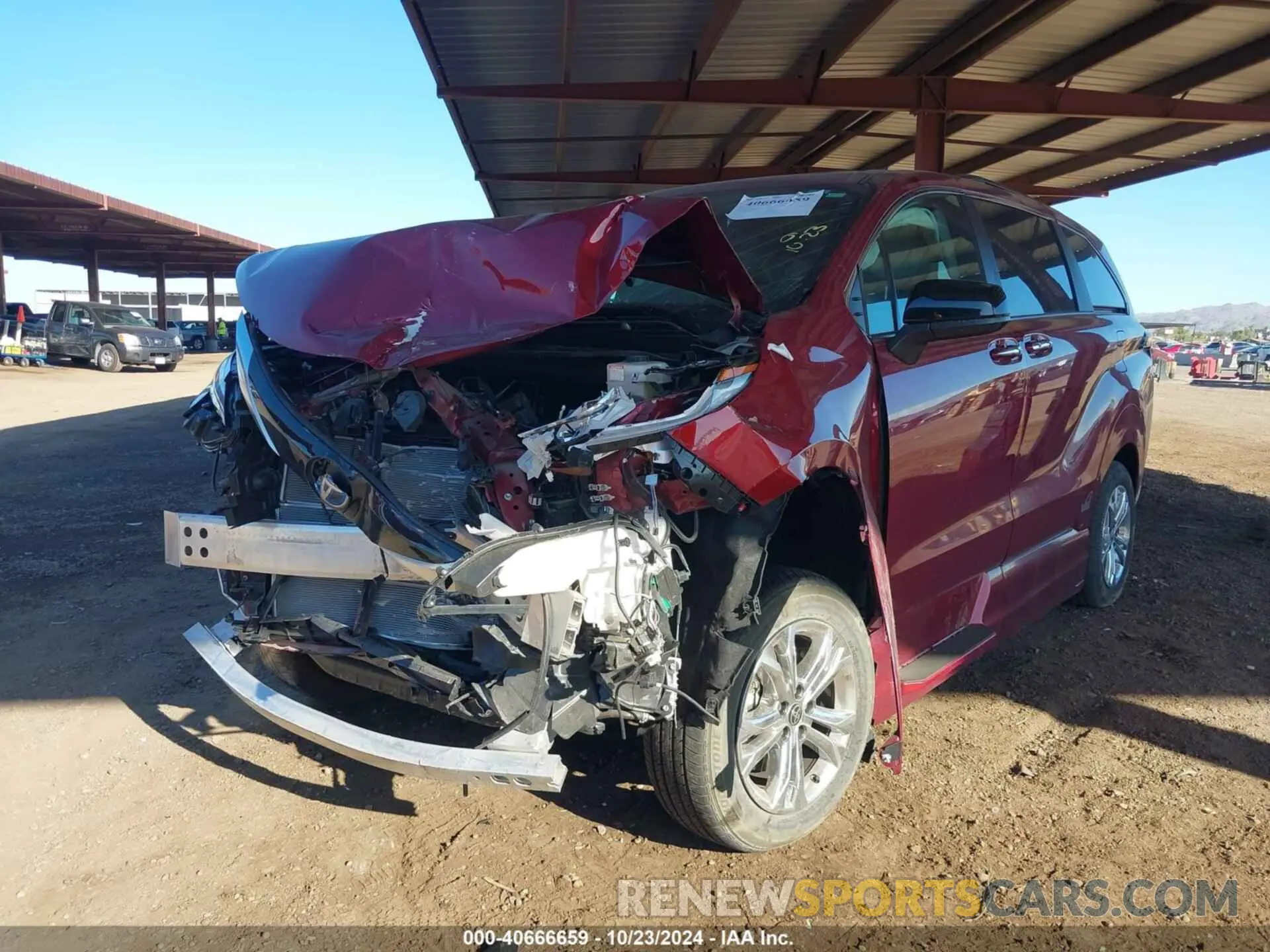 6 fotografías del automóvil dañado 5TDDSKFC0PS074440 TOYOTA SIENNA 2023