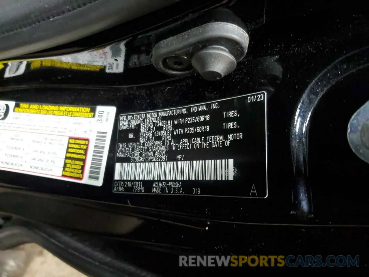 13 fotografías del automóvil dañado 5TDDSKFC9PS082391 TOYOTA SIENNA 2023