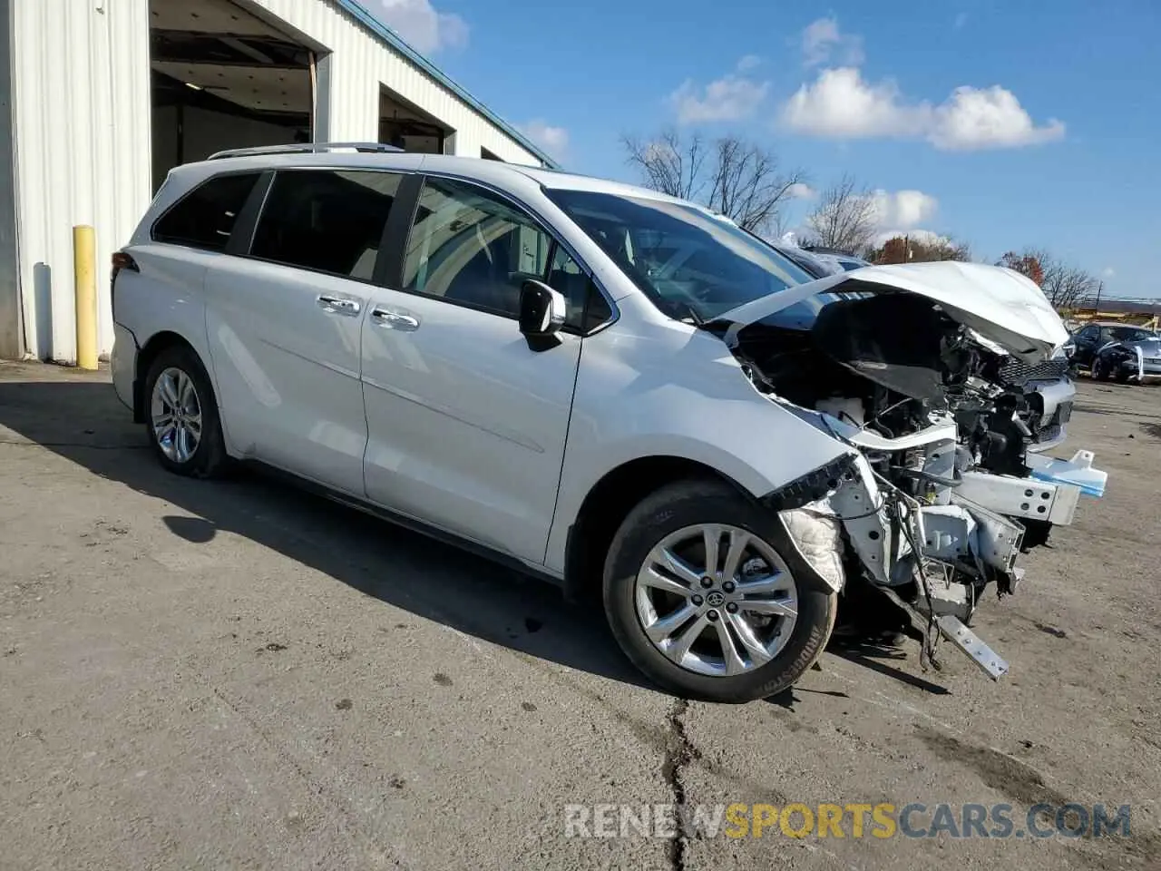 4 fotografías del automóvil dañado 5TDESKFC9PS093735 TOYOTA SIENNA 2023