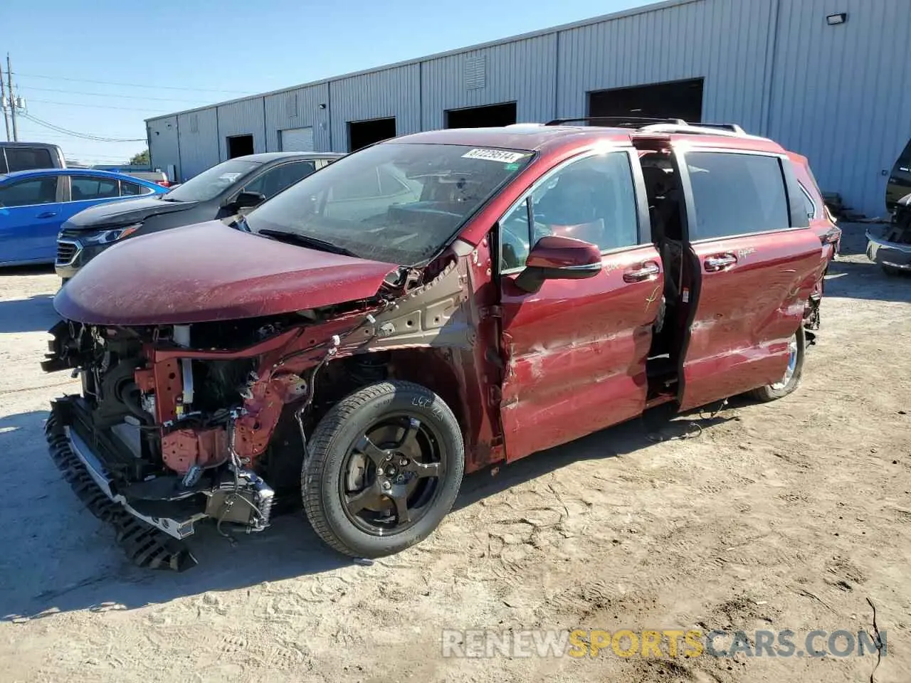 1 fotografías del automóvil dañado 5TDESKFCXPS092738 TOYOTA SIENNA 2023