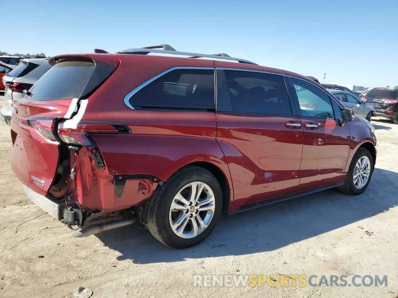 3 fotografías del automóvil dañado 5TDESKFCXPS092738 TOYOTA SIENNA 2023