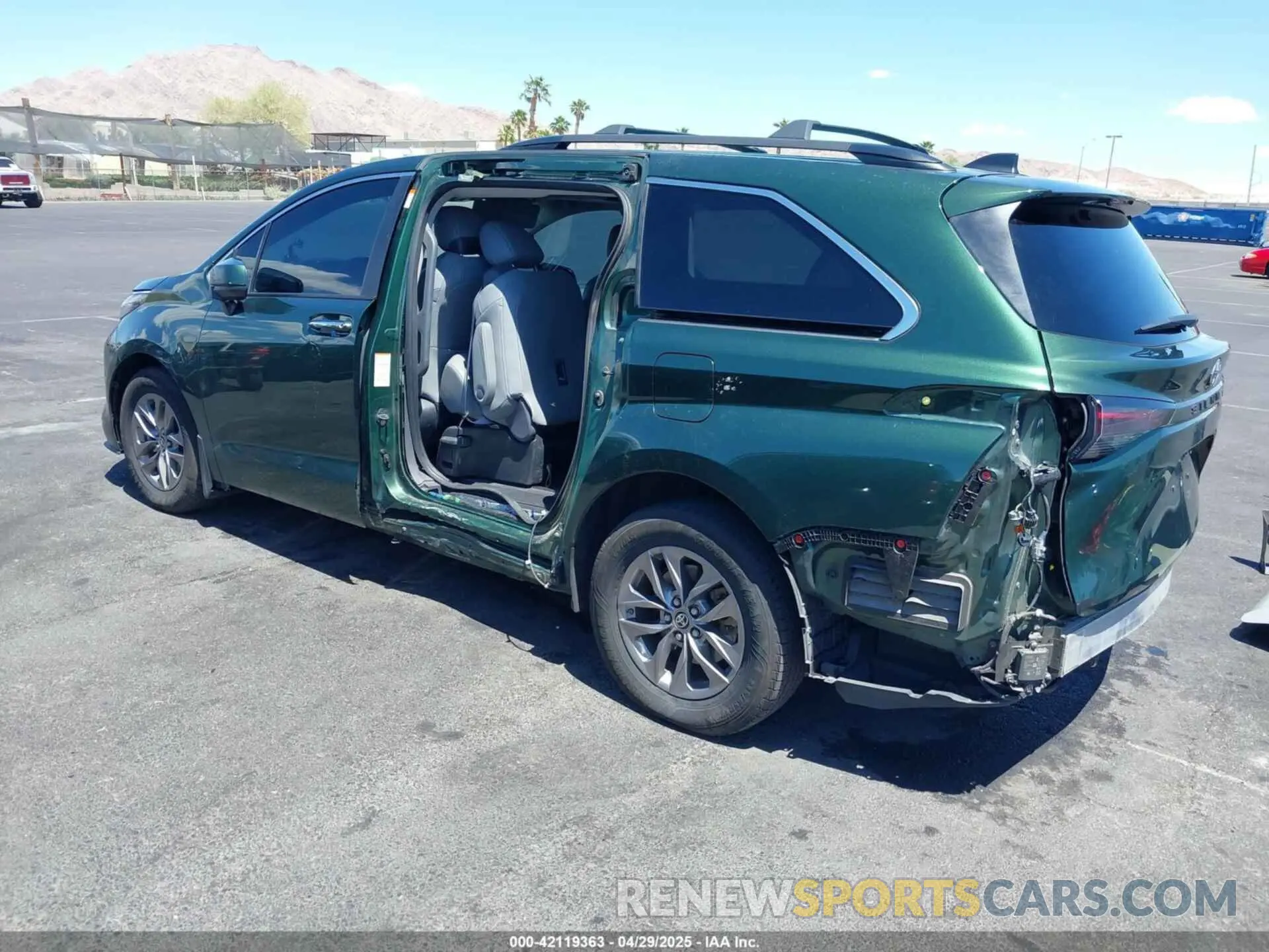 3 fotografías del automóvil dañado 5TDJRKEC7PS148419 TOYOTA SIENNA 2023