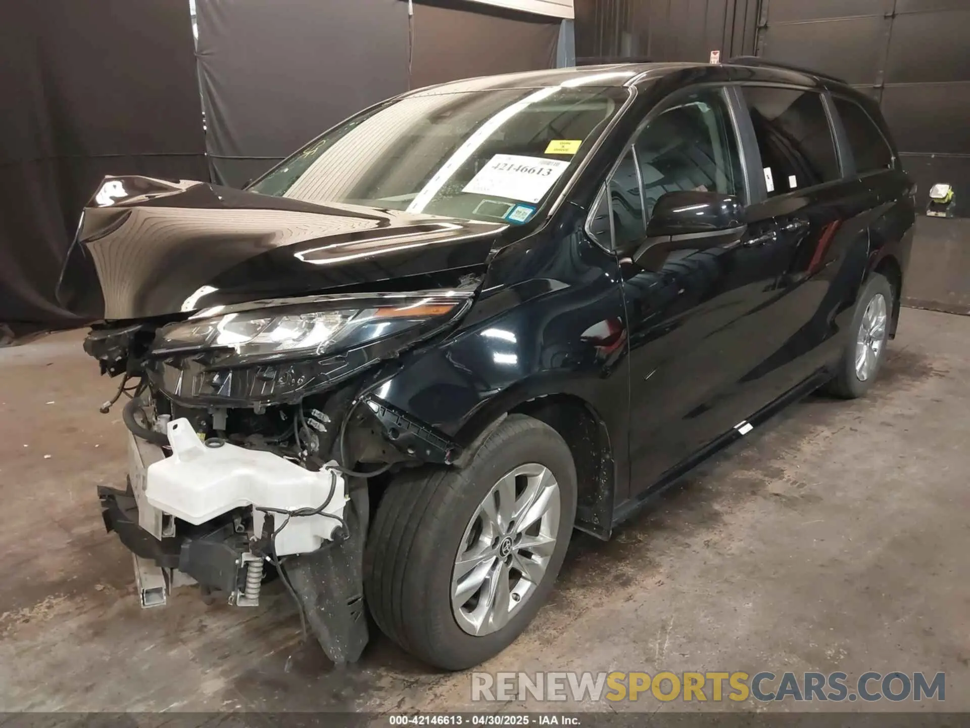 2 fotografías del automóvil dañado 5TDJSKFC7PS094770 TOYOTA SIENNA 2023