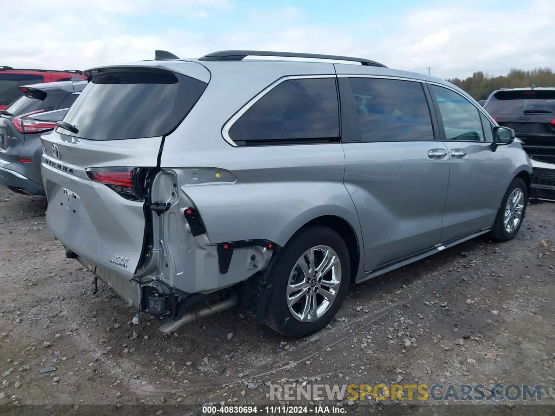 4 fotografías del automóvil dañado 5TDXSKFC1PS100637 TOYOTA SIENNA 2023