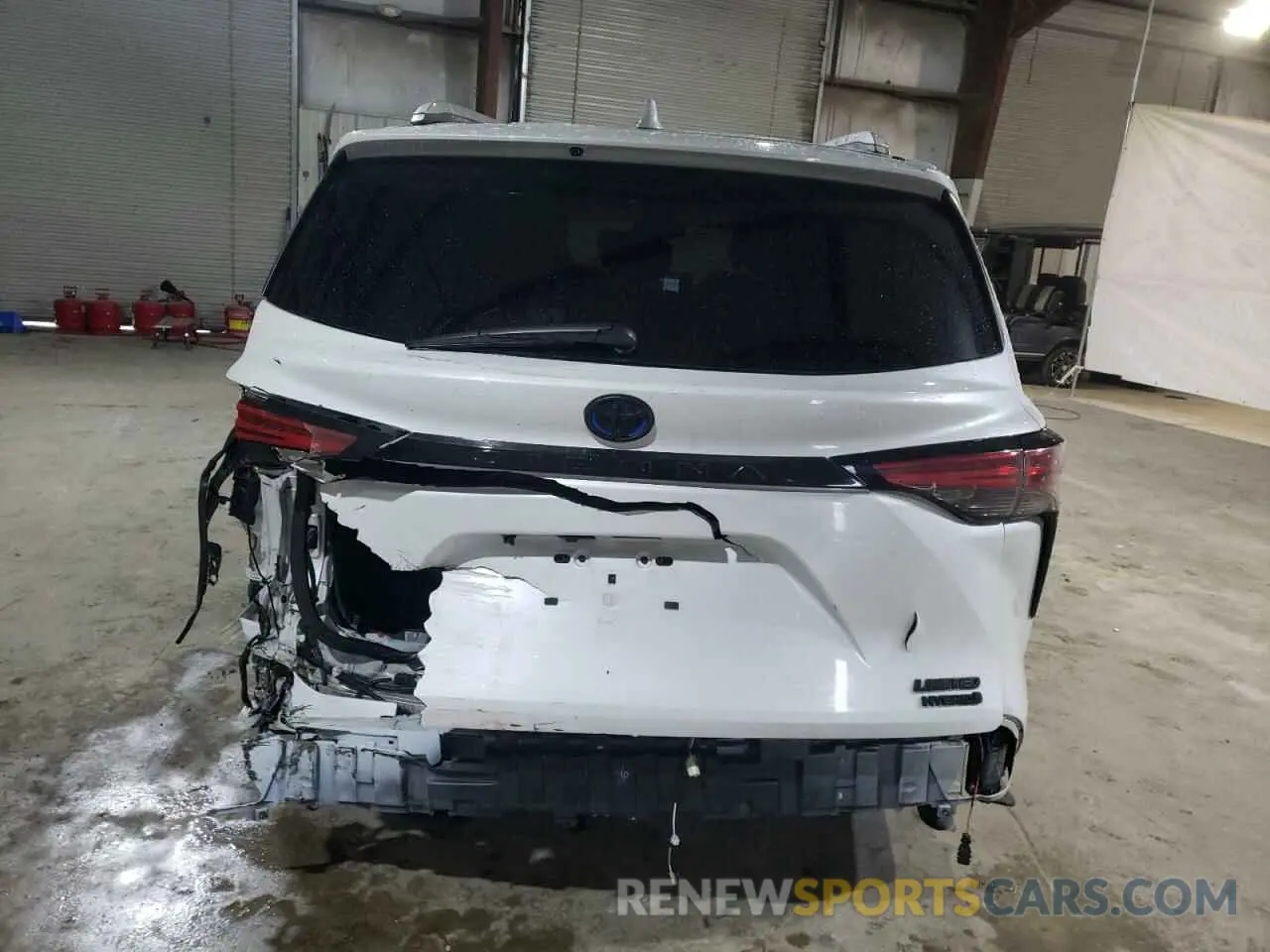 6 fotografías del automóvil dañado 5TDZSKFC2PS106455 TOYOTA SIENNA 2023