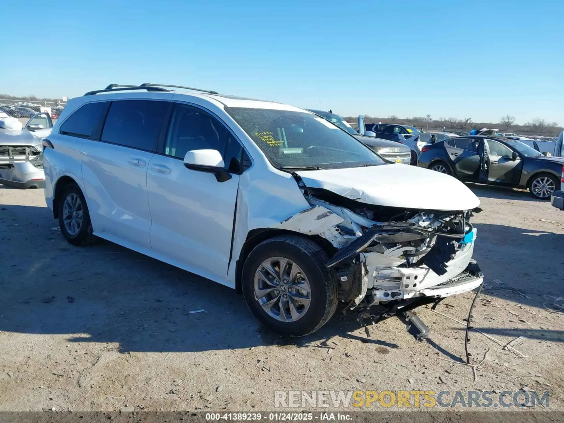 1 fotografías del automóvil dañado 5TDBRKEC0RS217006 TOYOTA SIENNA 2024
