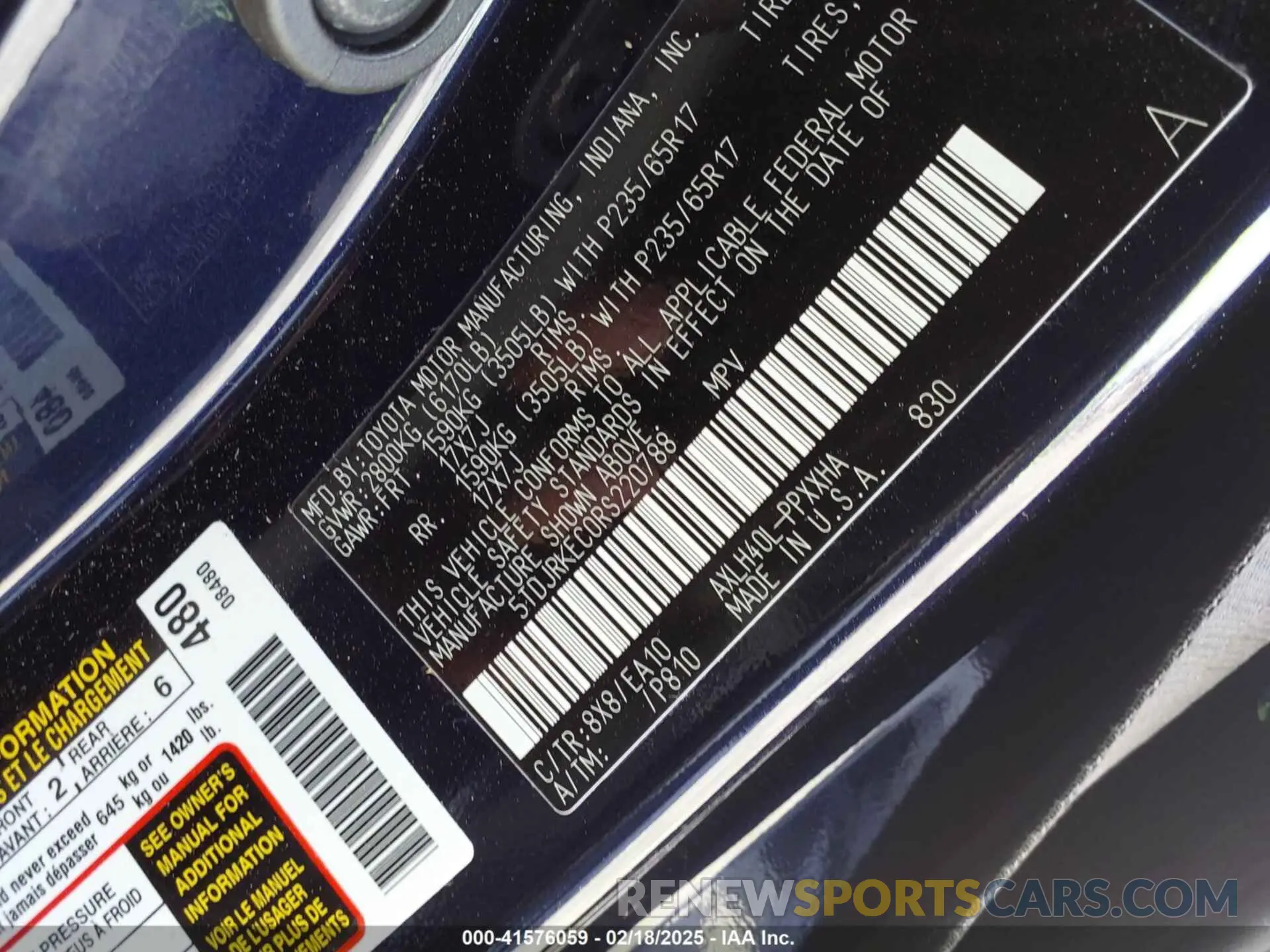9 fotografías del automóvil dañado 5TDJRKEC0RS220788 TOYOTA SIENNA 2024
