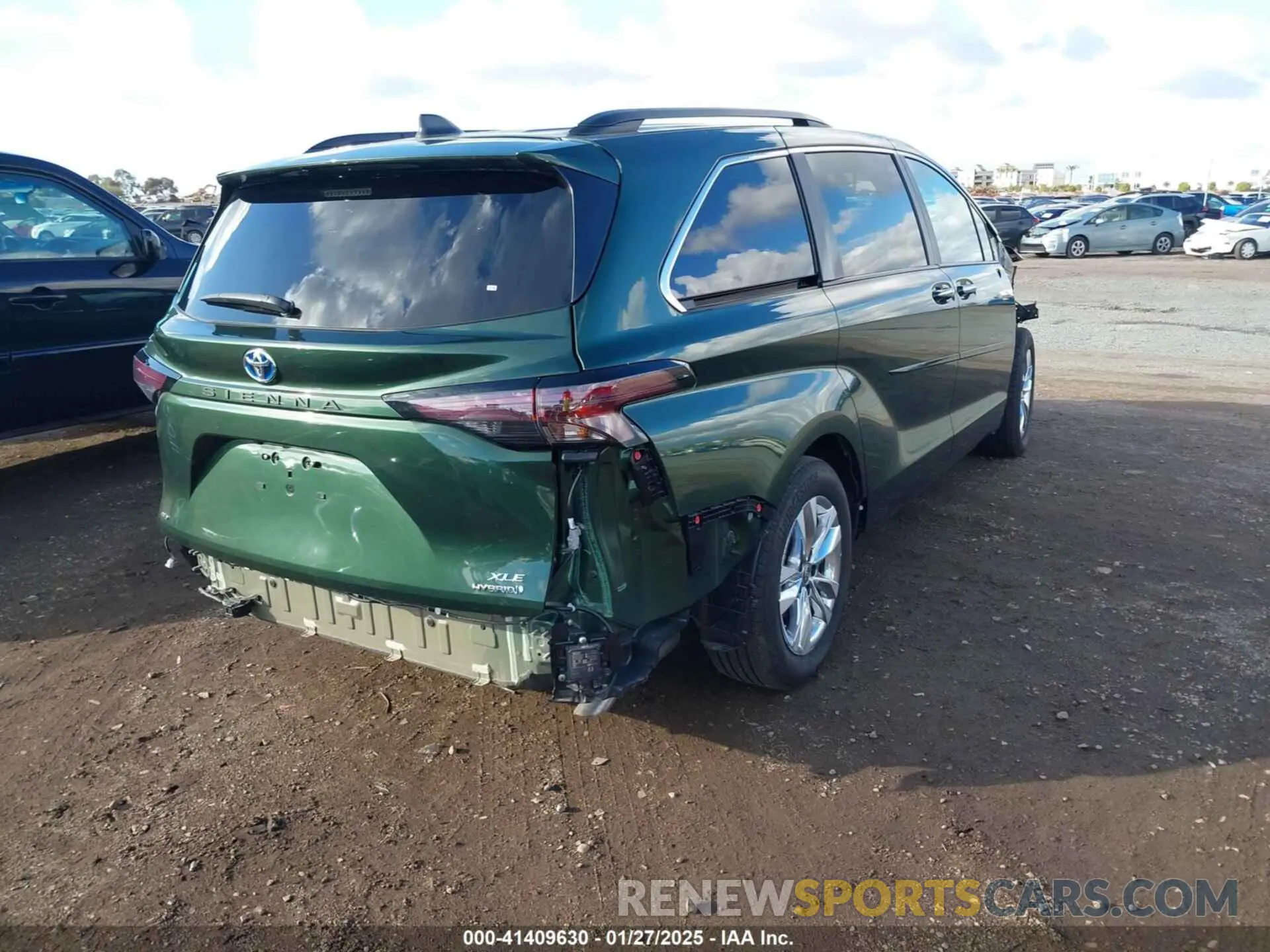 4 fotografías del automóvil dañado 5TDJSKFC7RS135935 TOYOTA SIENNA 2024