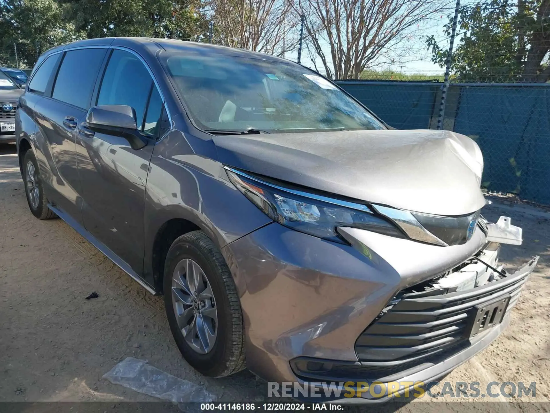 1 fotografías del automóvil dañado 5TDKRKEC6RS198963 TOYOTA SIENNA 2024