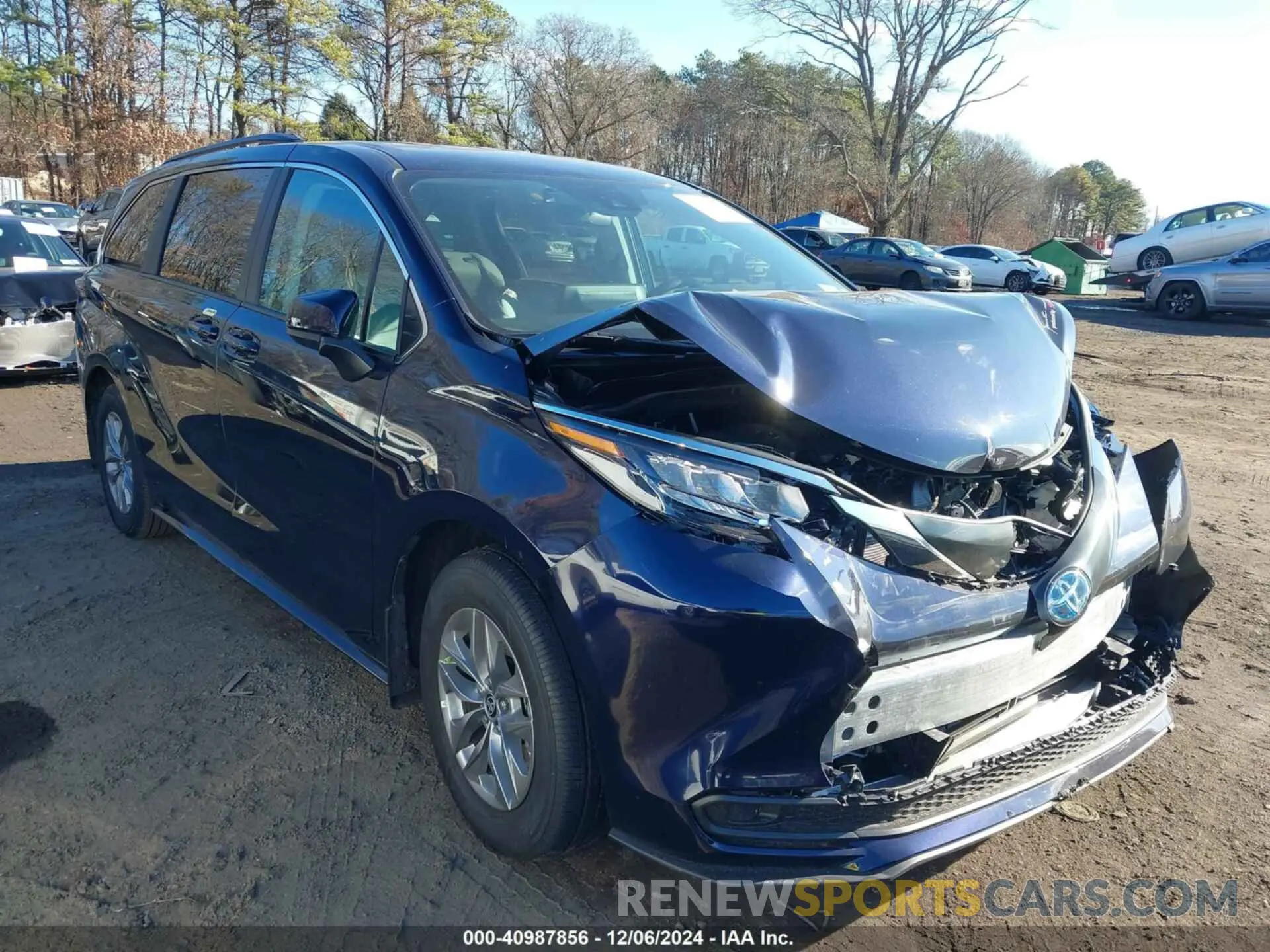 6 fotografías del automóvil dañado 5TDKSKFCXRS144343 TOYOTA SIENNA 2024