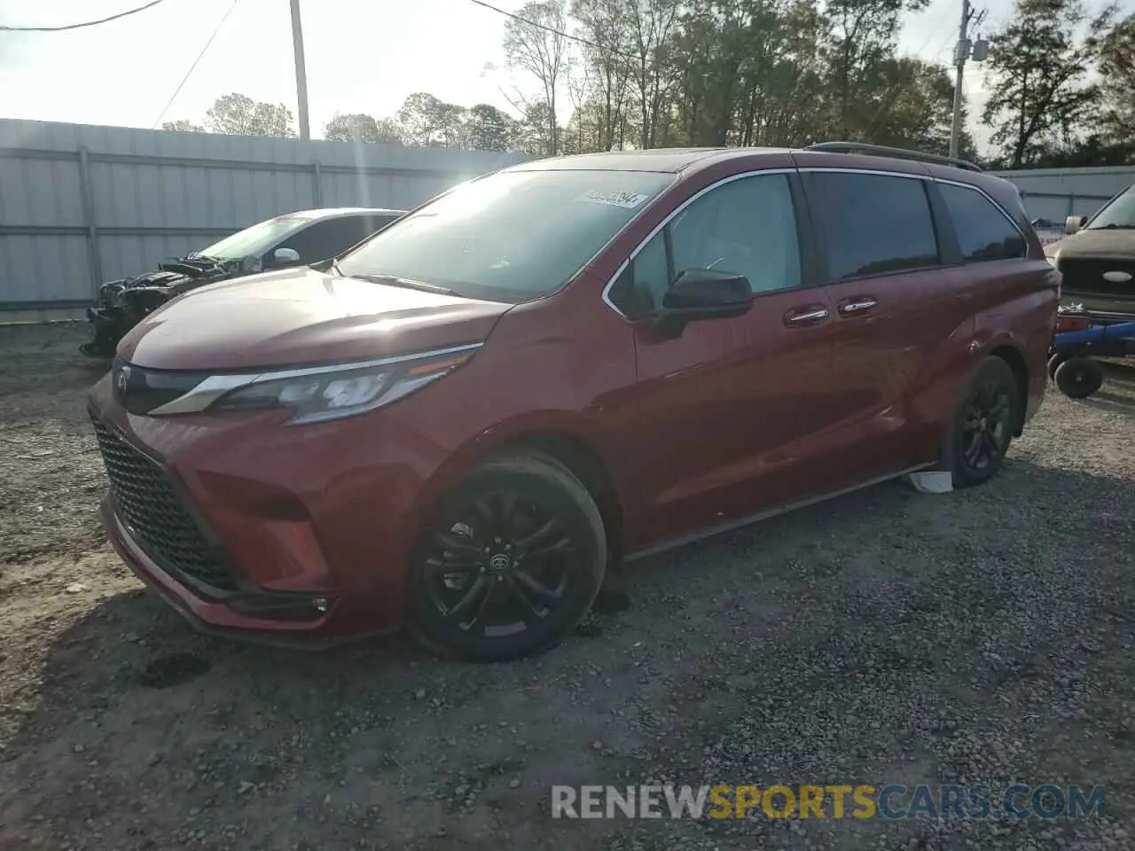 1 fotografías del automóvil dañado 5TDXSKFC4RS112915 TOYOTA SIENNA 2024