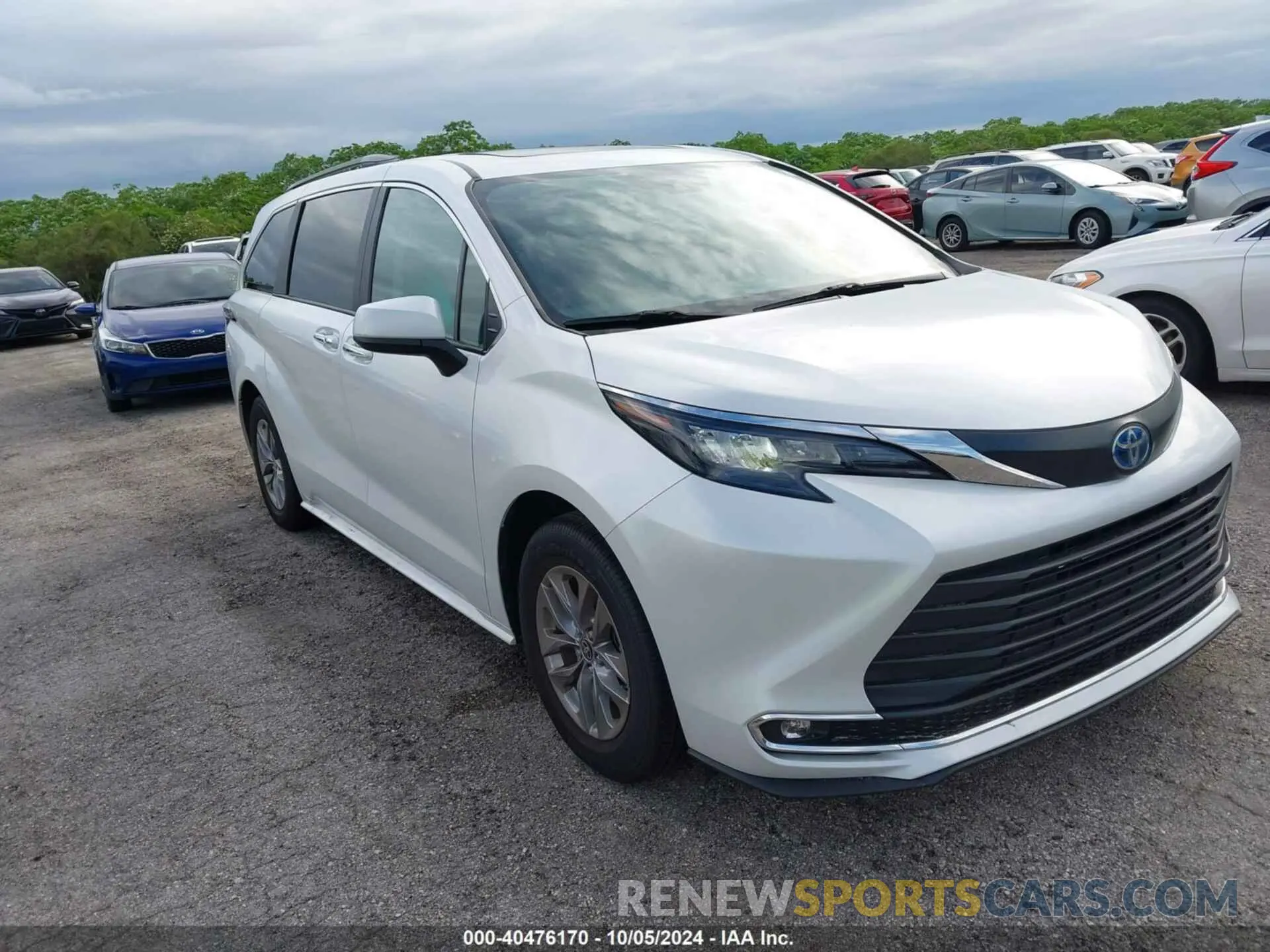 1 fotografías del automóvil dañado 5TDYRKEC1RS184639 TOYOTA SIENNA 2024